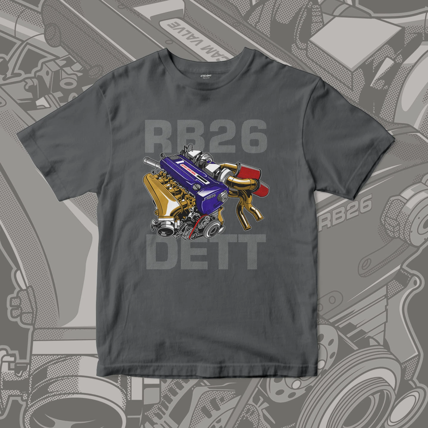Twin Turbo Engine | Unisex Jersey Short Sleeve Tee - Image 13