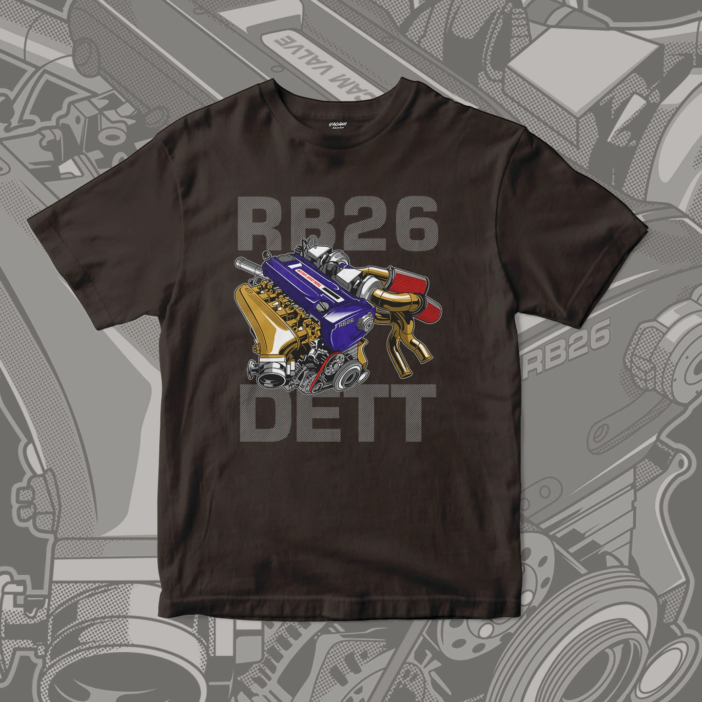 Twin Turbo Engine | Unisex Jersey Short Sleeve Tee - Image 12