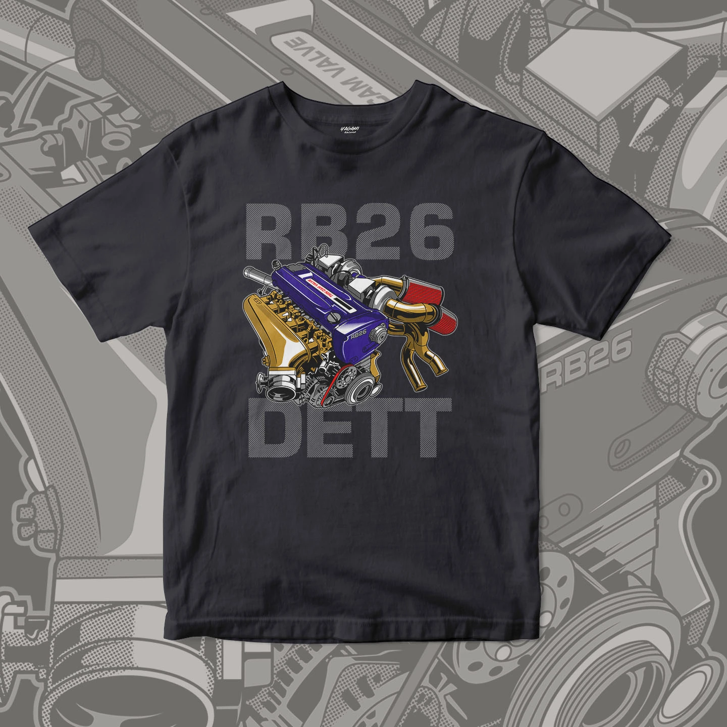 Twin Turbo Engine | Unisex Jersey Short Sleeve Tee - Image 11