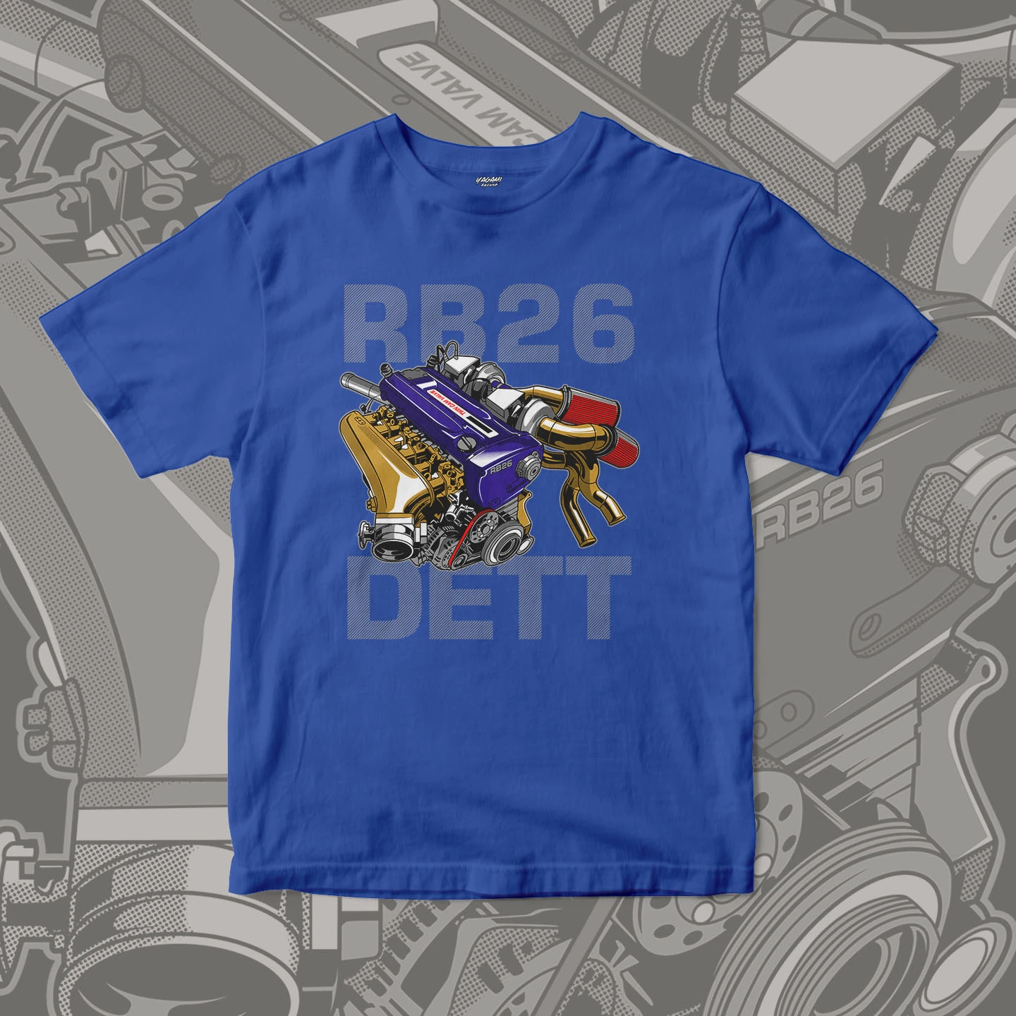 Twin Turbo Engine | Unisex Jersey Short Sleeve Tee - Image 5