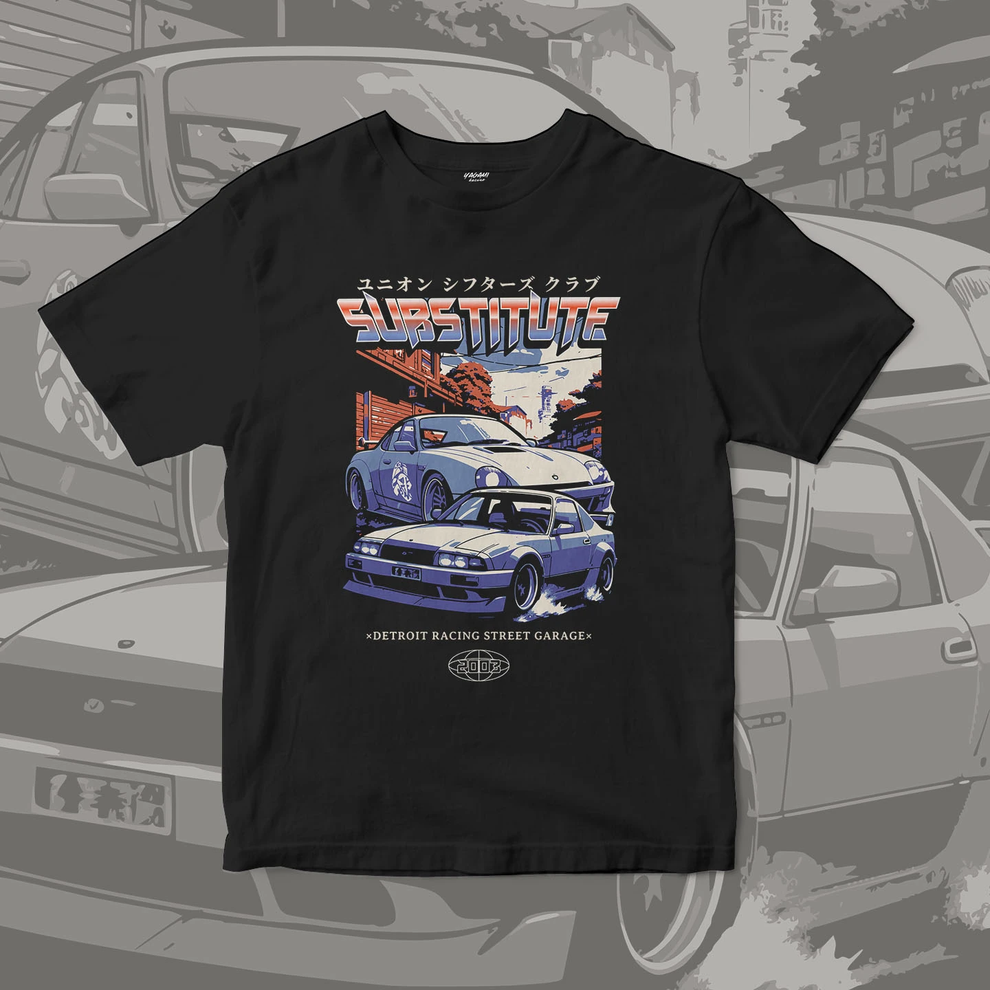 Retro Street Garage | Unisex Jersey Short Sleeve Tee - Image 11