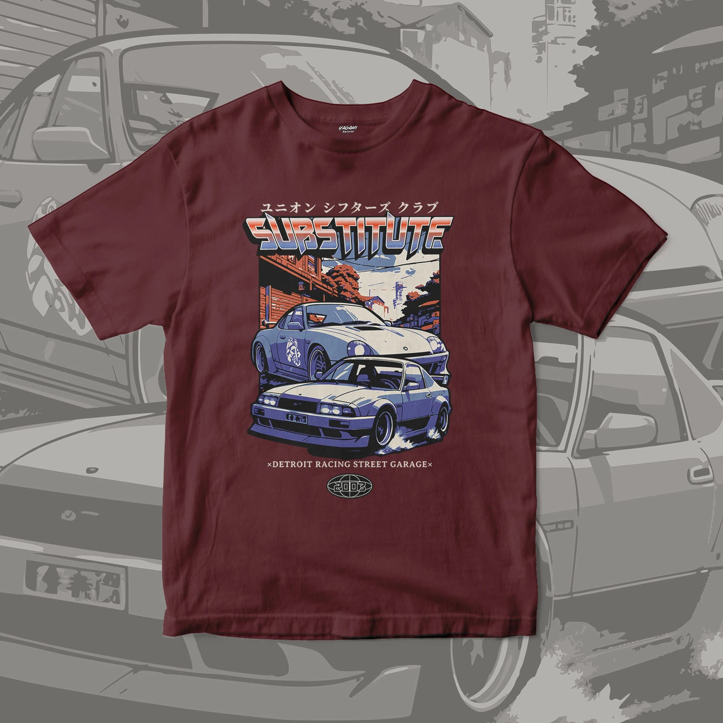 Retro Street Garage | Unisex Jersey Short Sleeve Tee - Image 3