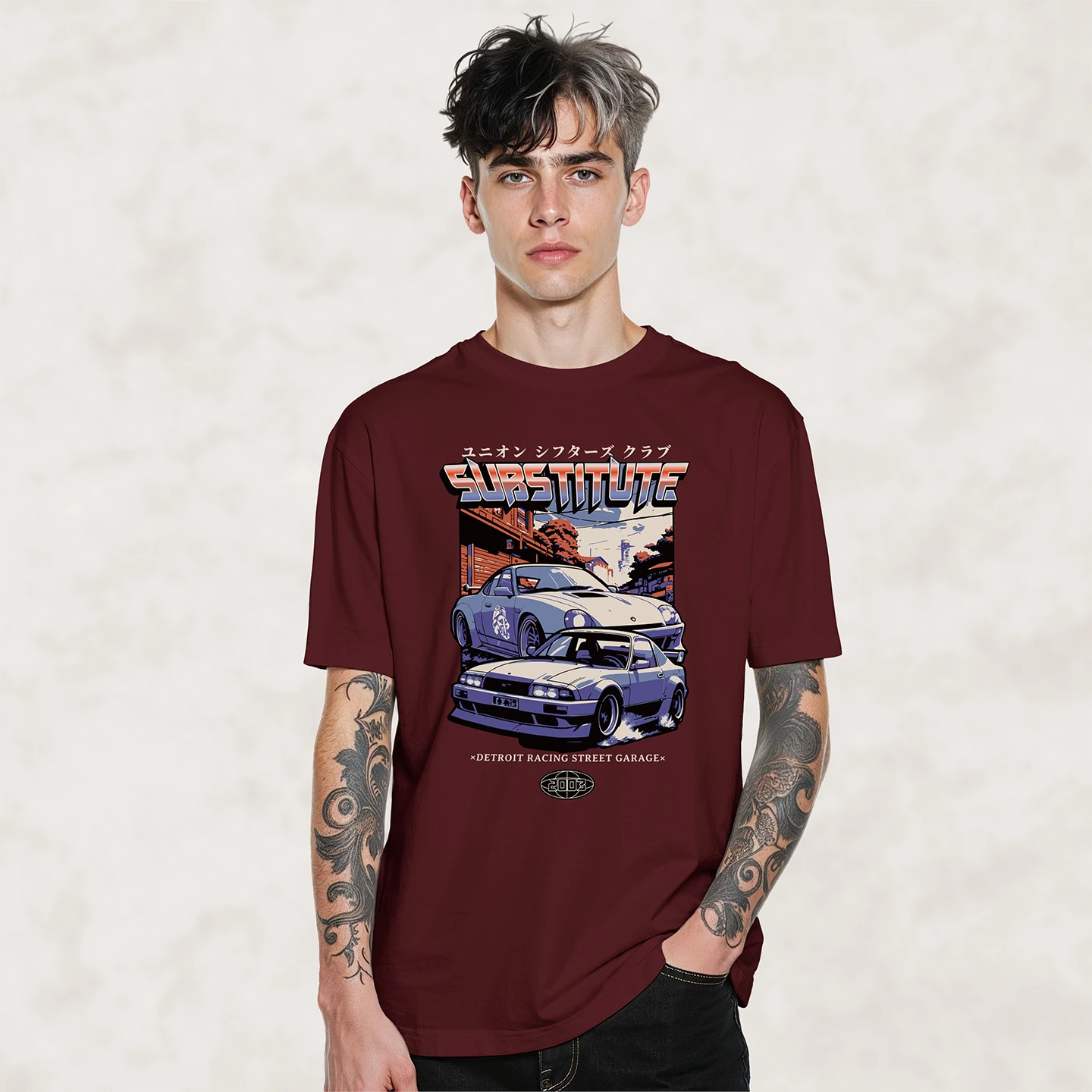 Retro Street Garage | Unisex Jersey Short Sleeve Tee - Image 2