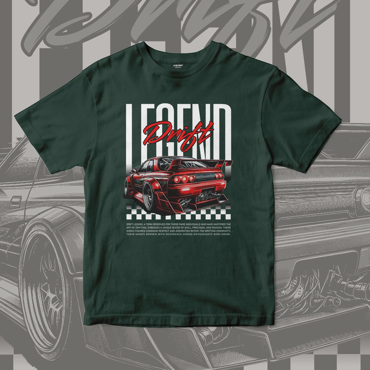 Red Drift Legend | Unisex Jersey Short Sleeve Tee - Image 9
