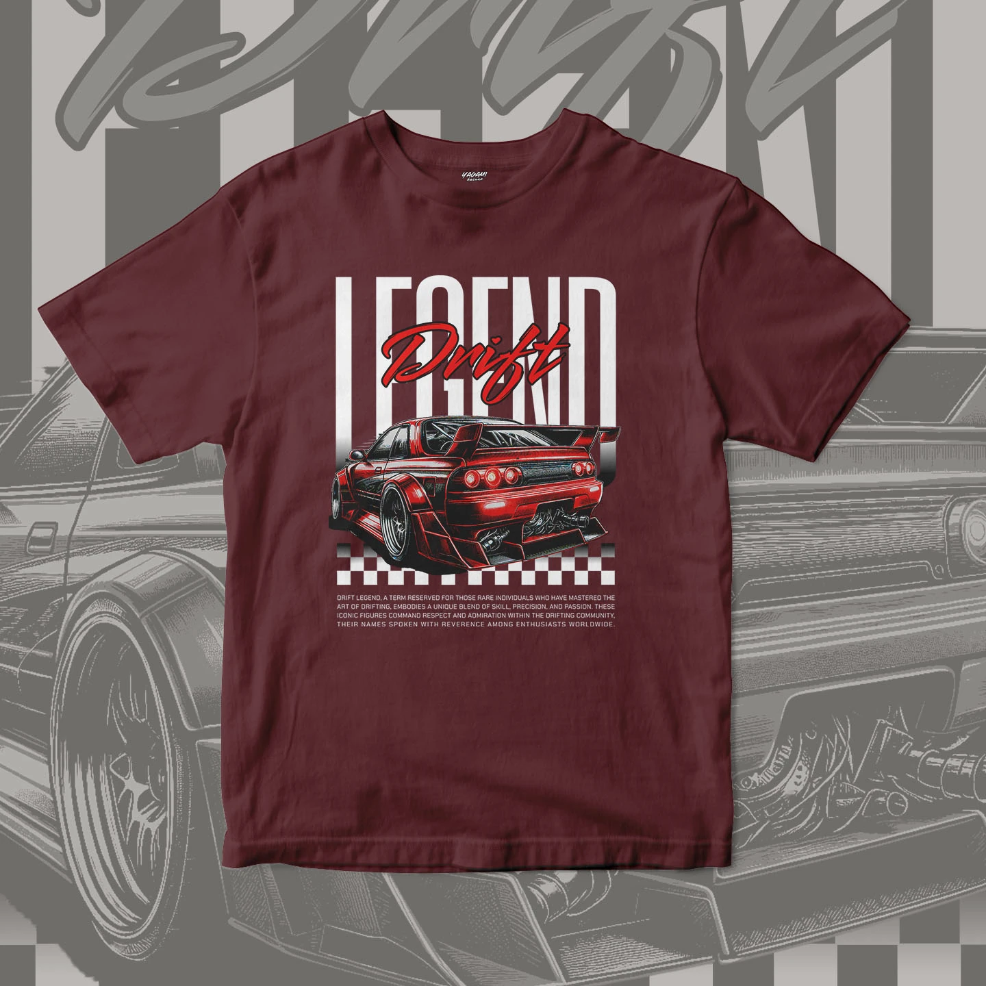 Red Drift Legend | Unisex Jersey Short Sleeve Tee - Image 8
