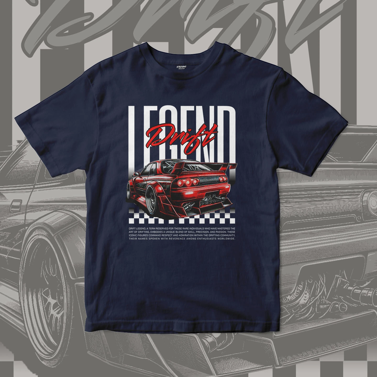 Red Drift Legend | Unisex Jersey Short Sleeve Tee - Image 7