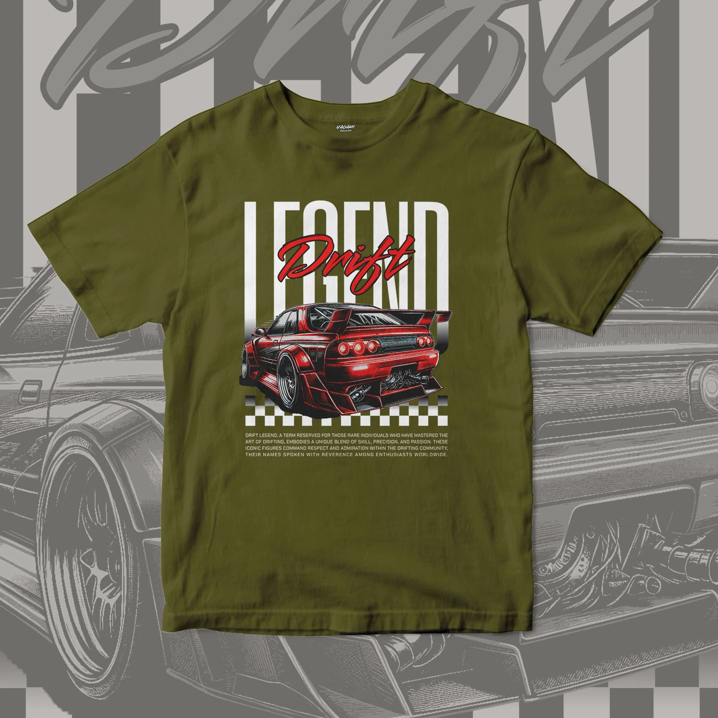 Red Drift Legend | Unisex Jersey Short Sleeve Tee - Image 6