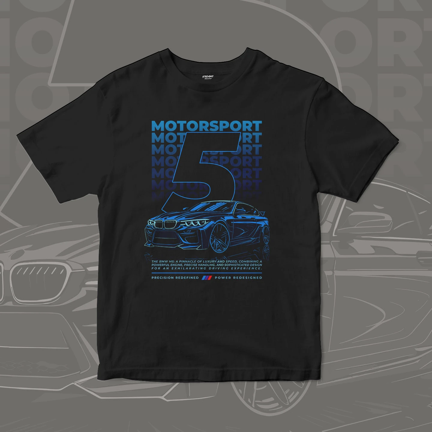 Blue Performance Coupe | Unisex Jersey Short Sleeve Tee - Image 3