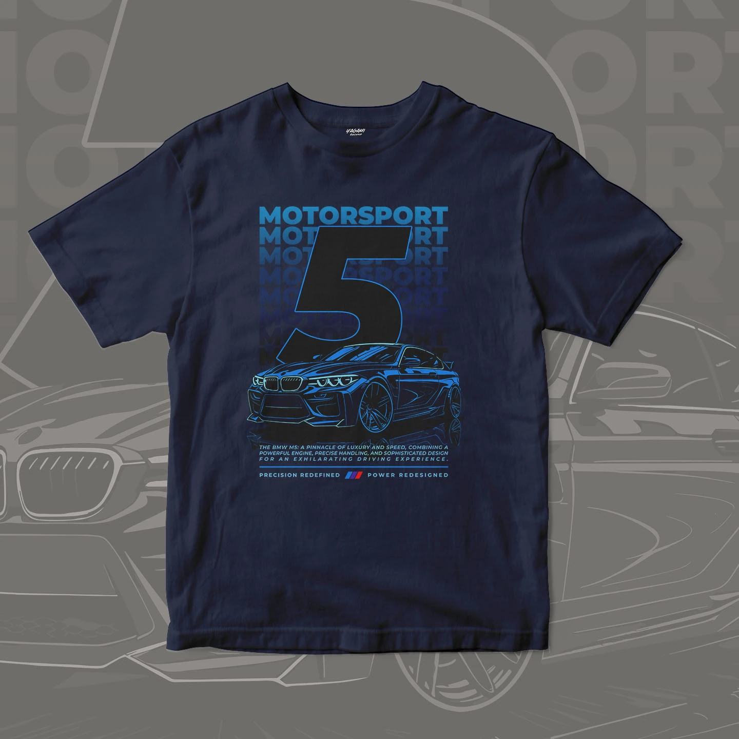 Blue Performance Coupe | Unisex Jersey Short Sleeve Tee - Image 8