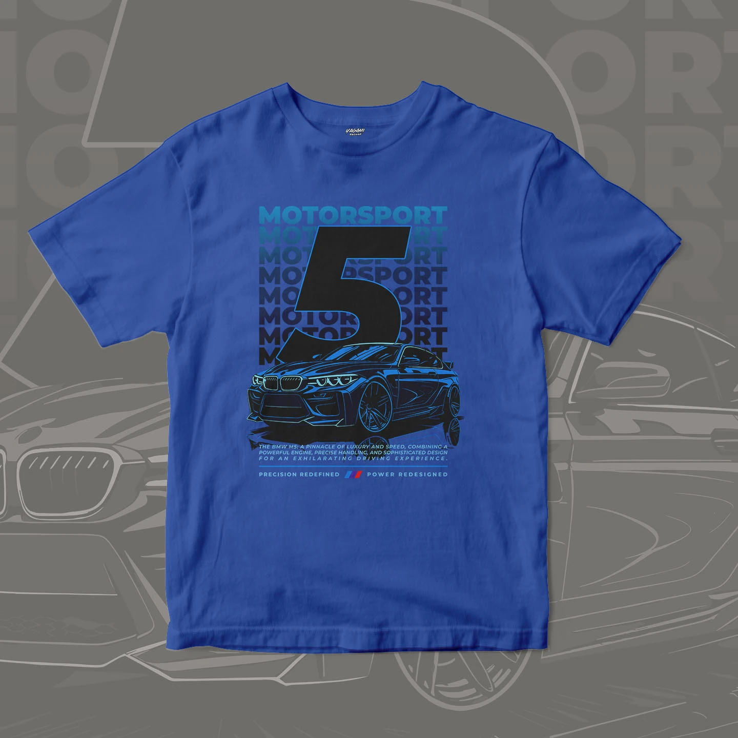 Blue Performance Coupe | Unisex Jersey Short Sleeve Tee - Image 5