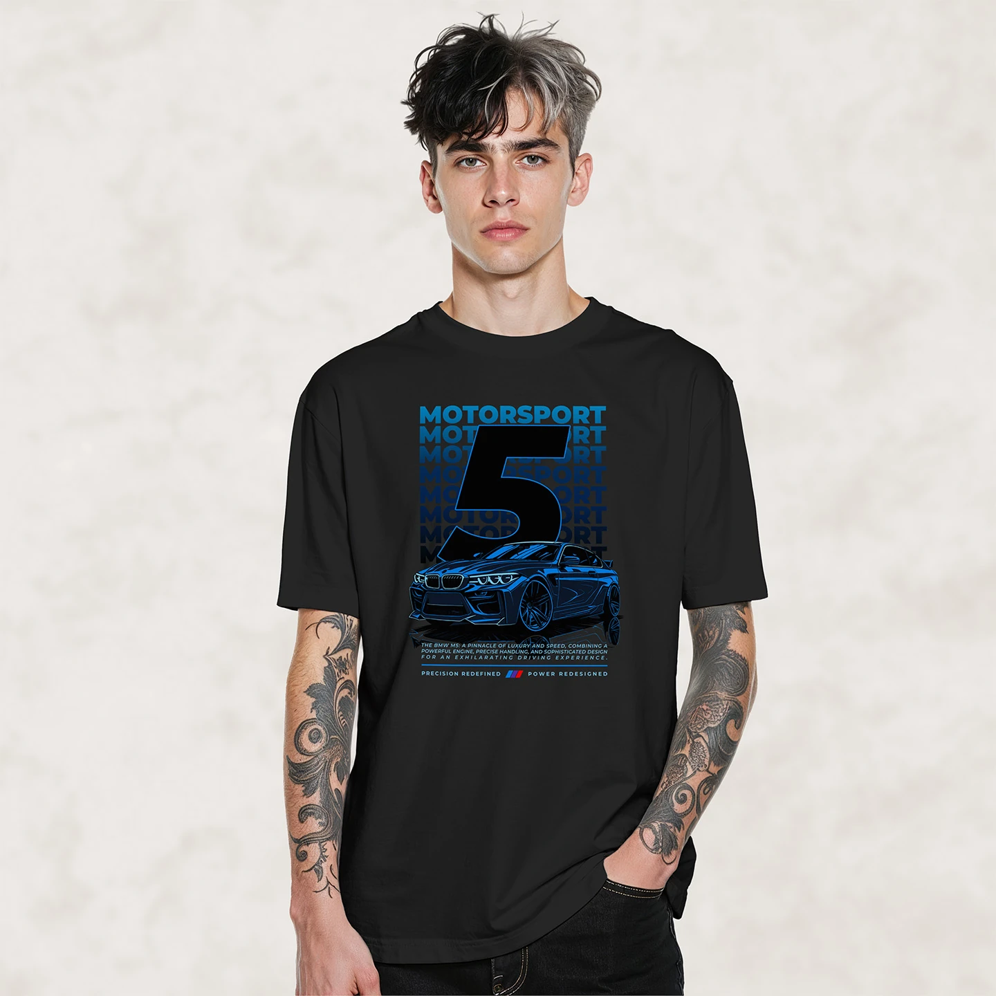 Blue Performance Coupe | Unisex Jersey Short Sleeve Tee - Image 2