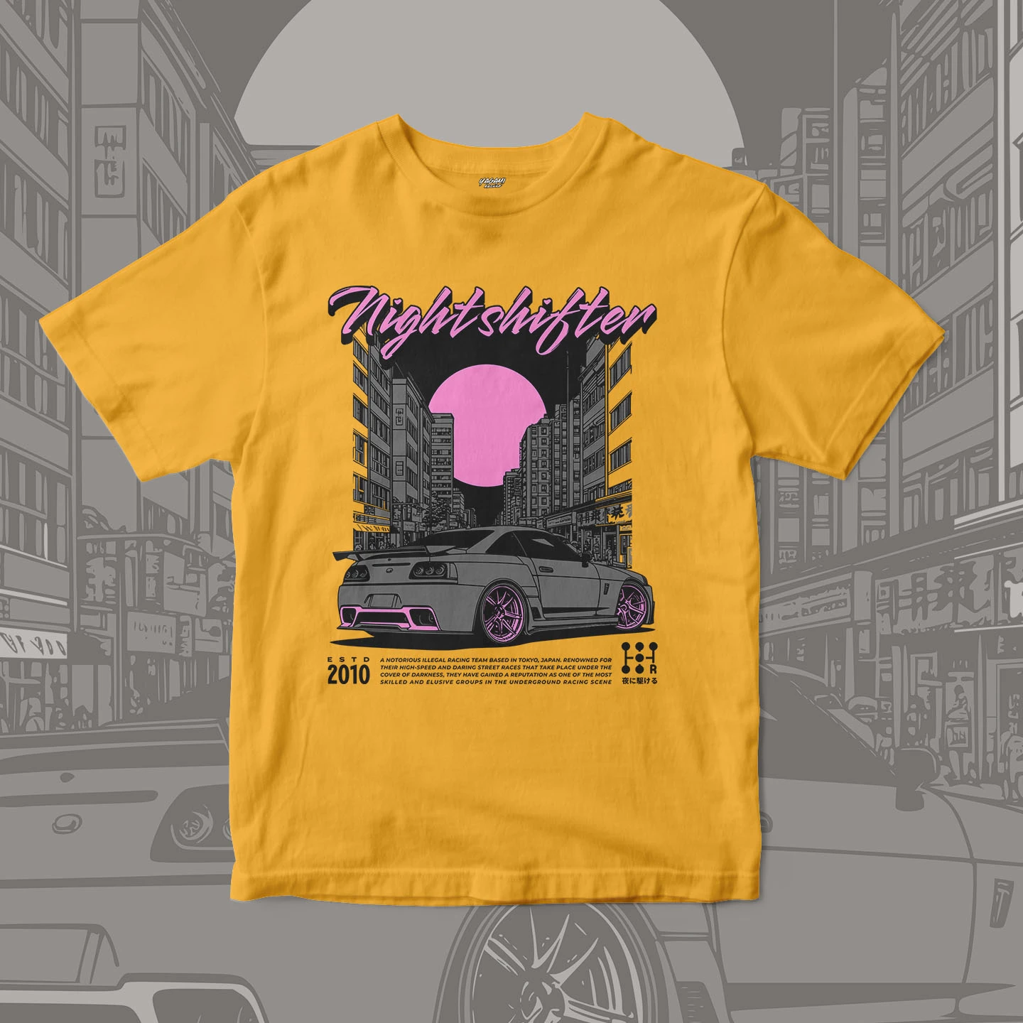 Nightshift Street Racer | Unisex Jersey Short Sleeve Tee - Image 9