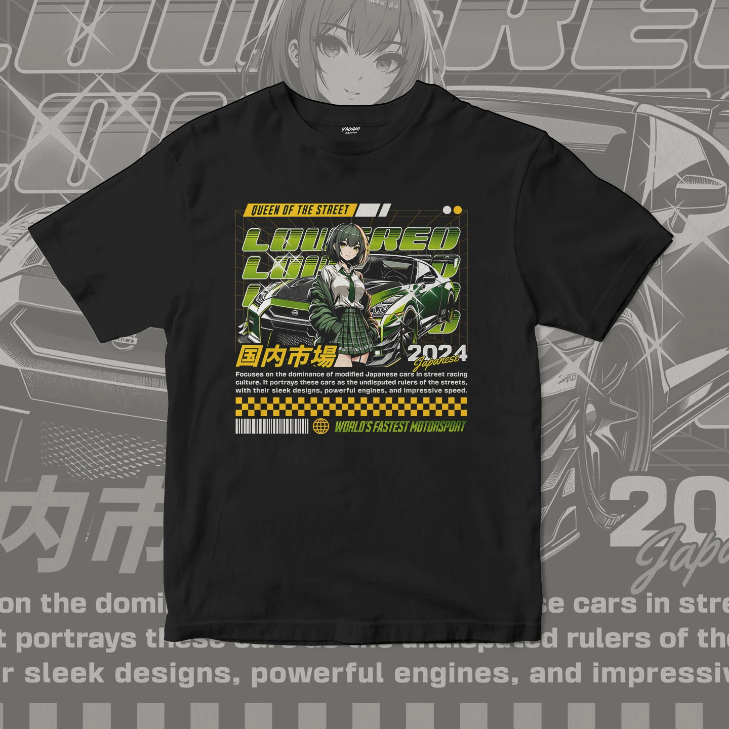 Street Queen Racer | Unisex Jersey Short Sleeve Tee - Image 3