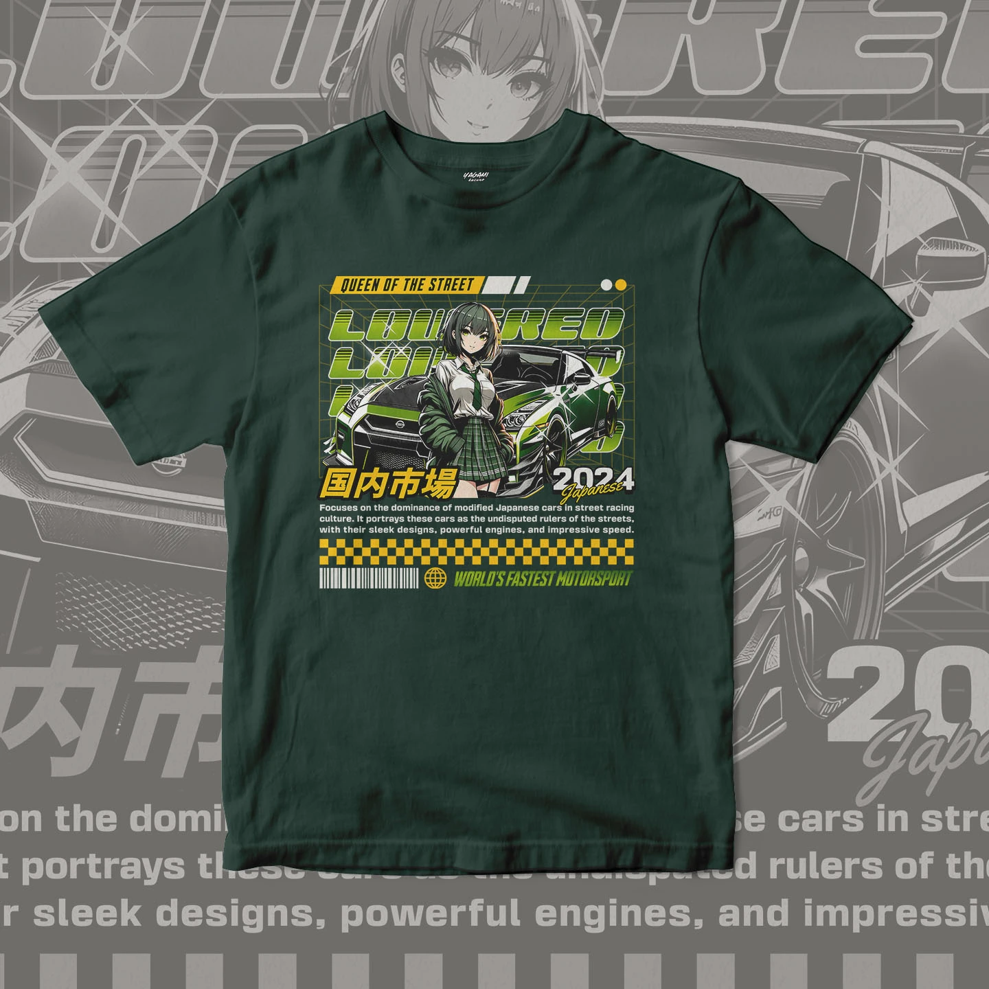 Street Queen Racer | Unisex Jersey Short Sleeve Tee - Image 9