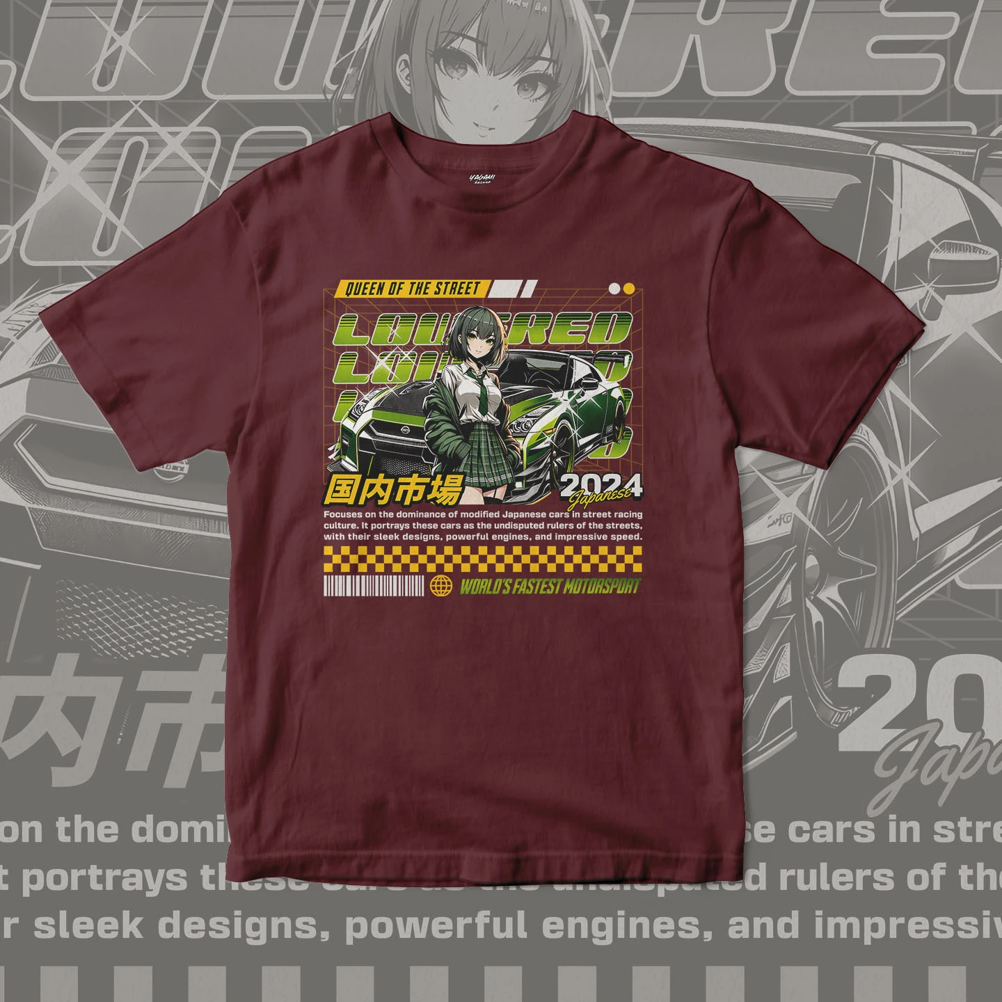 Street Queen Racer | Unisex Jersey Short Sleeve Tee - Image 8