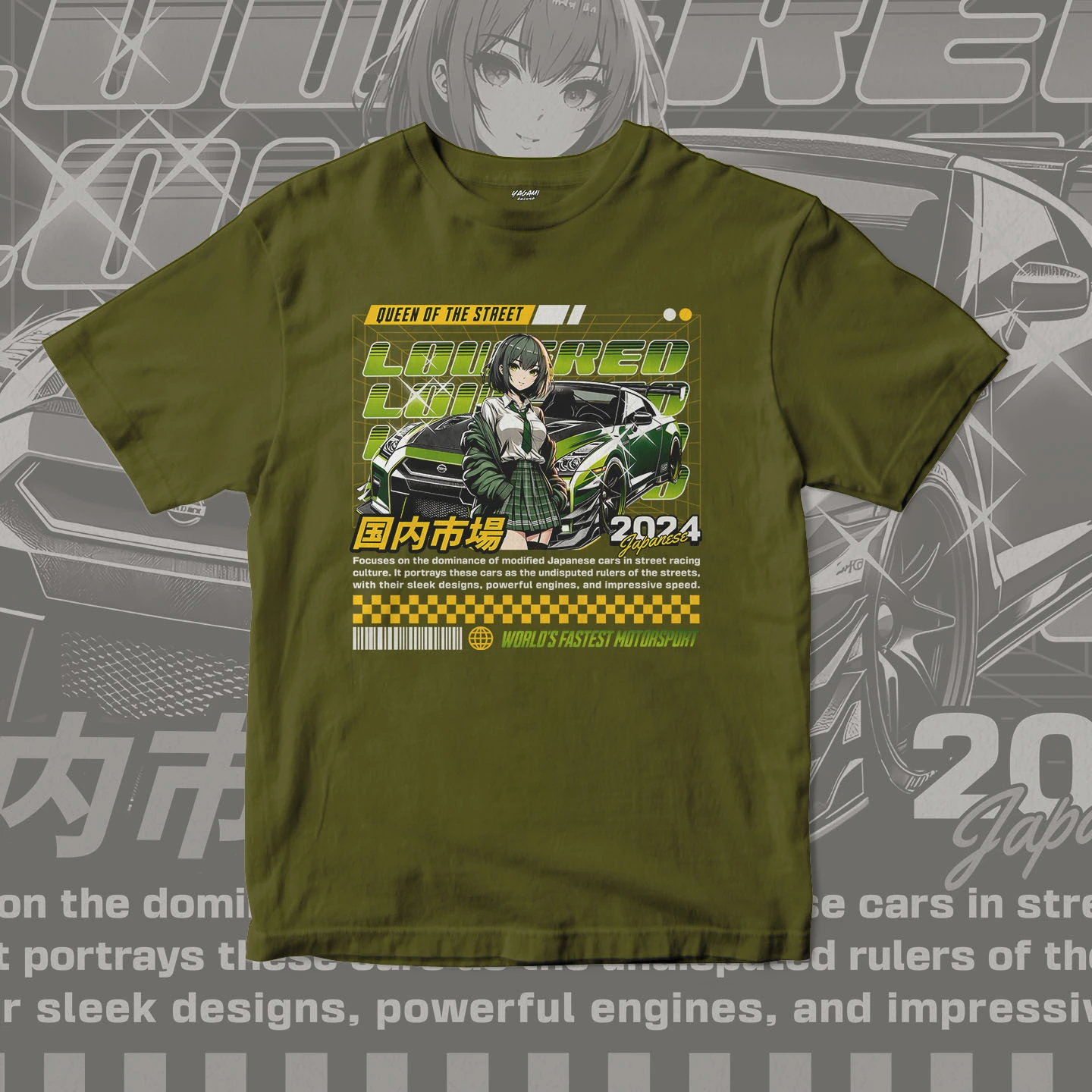 Street Queen Racer | Unisex Jersey Short Sleeve Tee - Image 6