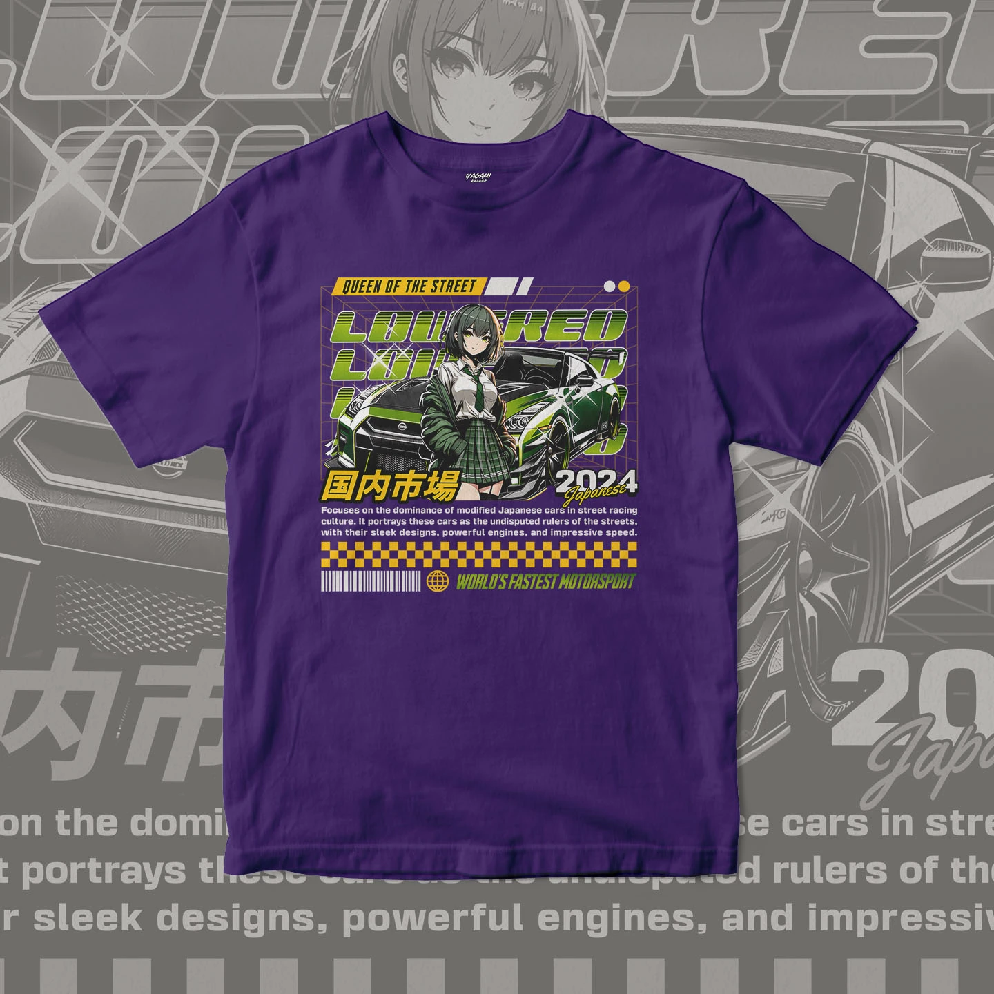 Street Queen Racer | Unisex Jersey Short Sleeve Tee - Image 5