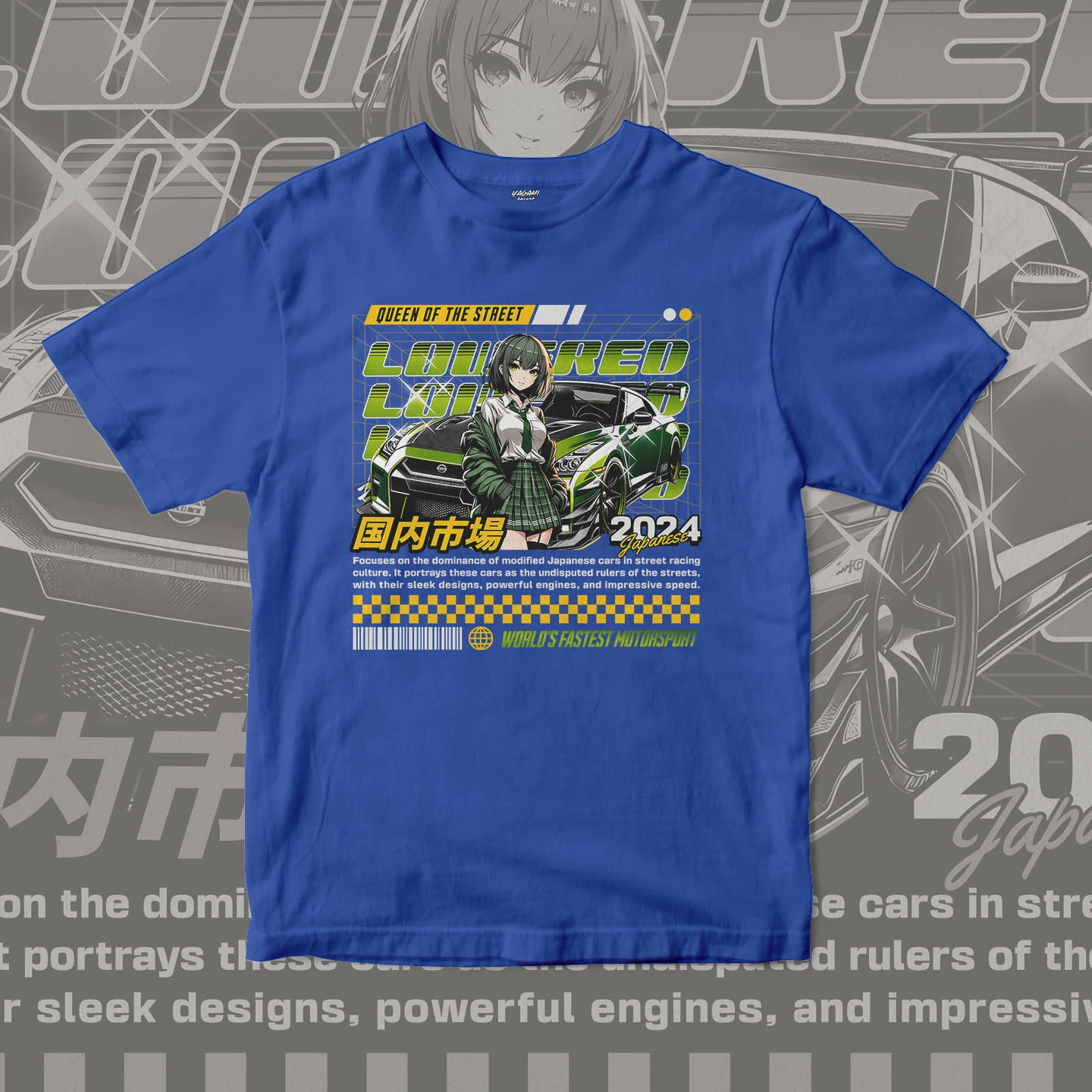 Street Queen Racer | Unisex Jersey Short Sleeve Tee - Image 4
