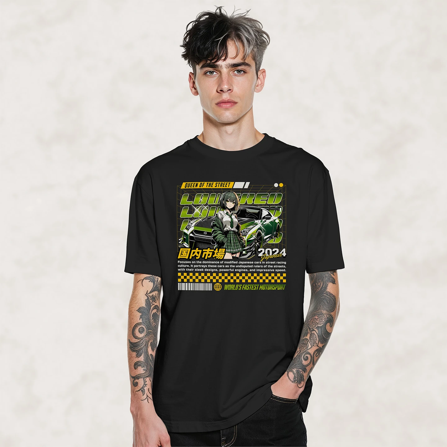Street Queen Racer | Unisex Jersey Short Sleeve Tee - Image 2