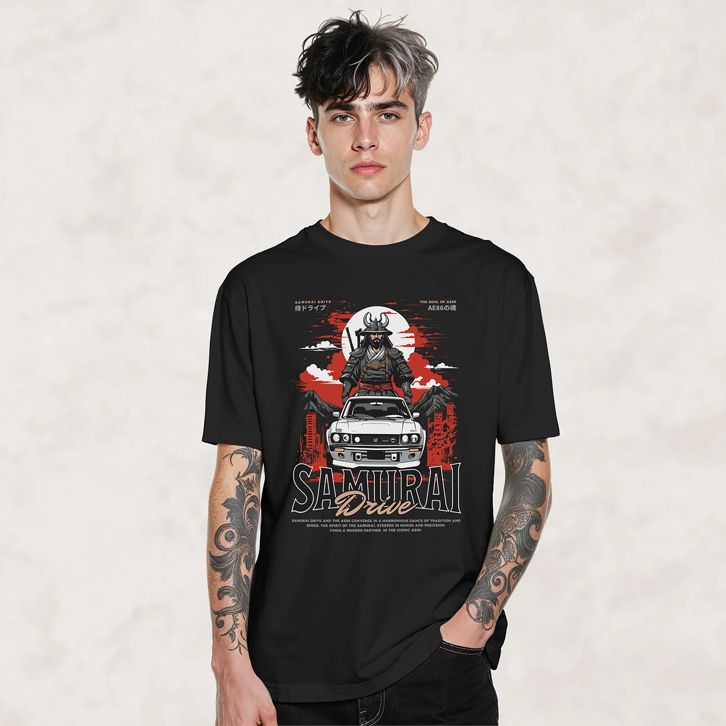 Samurai Street Drive | Unisex Jersey Short Sleeve Tee - Image 2