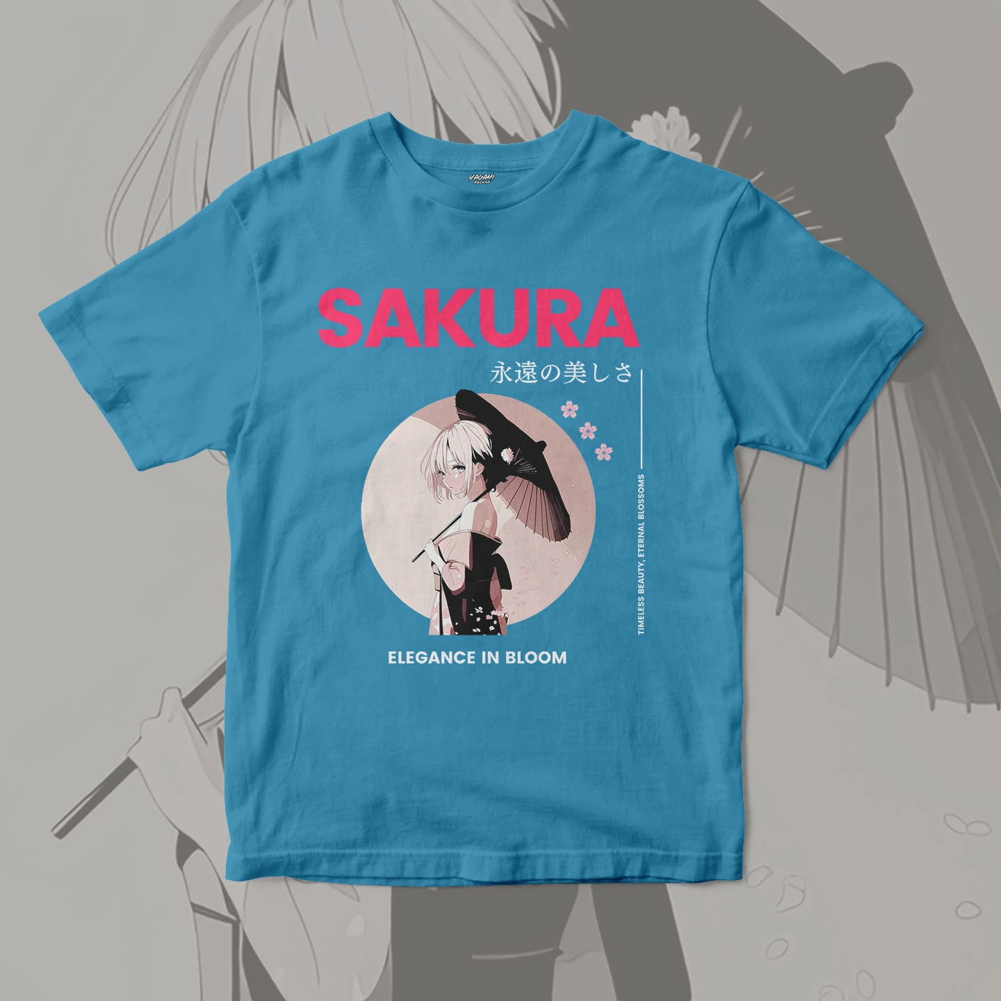Sakura Umbrella Elegance | Unisex Jersey Short Sleeve Tee - Image 14