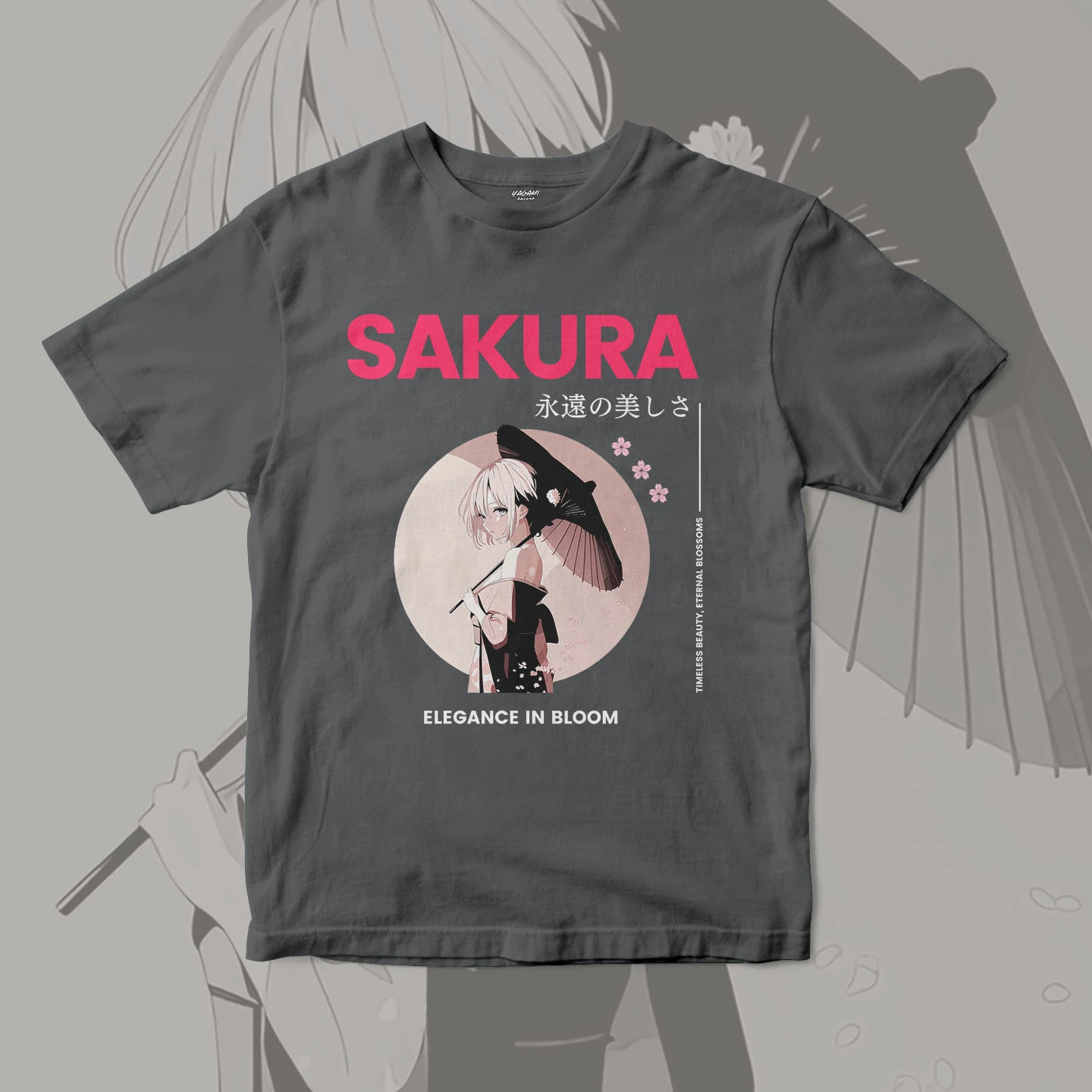 Sakura Umbrella Elegance | Unisex Jersey Short Sleeve Tee - Image 12