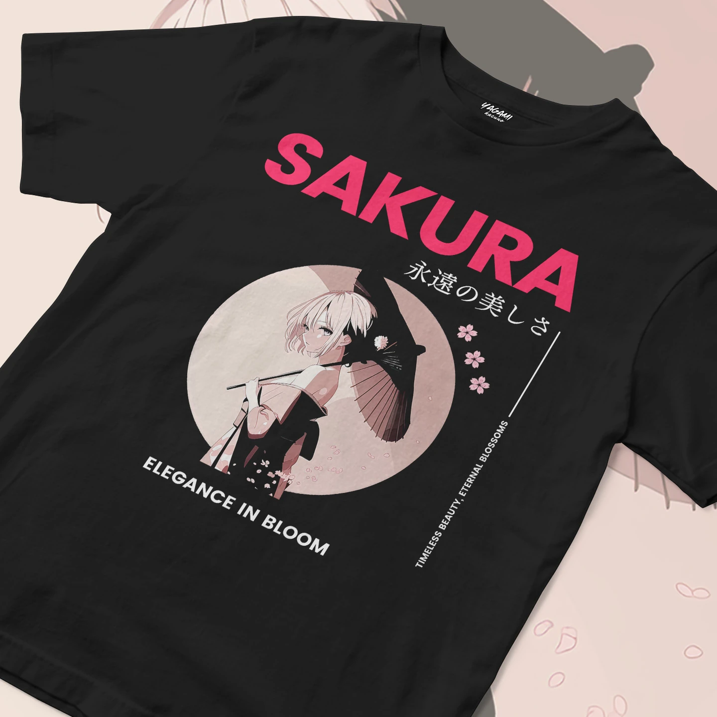 Sakura Umbrella Elegance | Unisex Jersey Short Sleeve Tee