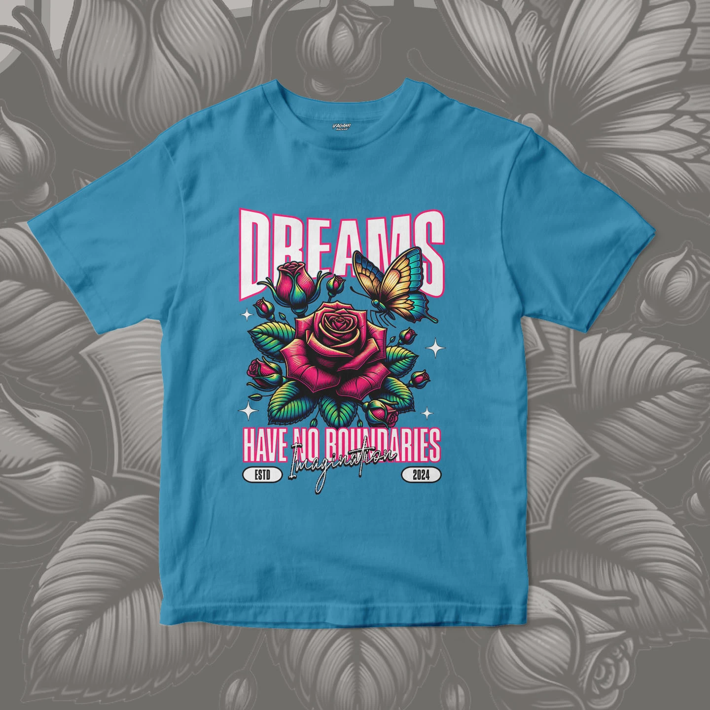 Dream Rose Wings | Unisex Jersey Short Sleeve Tee - Image 18