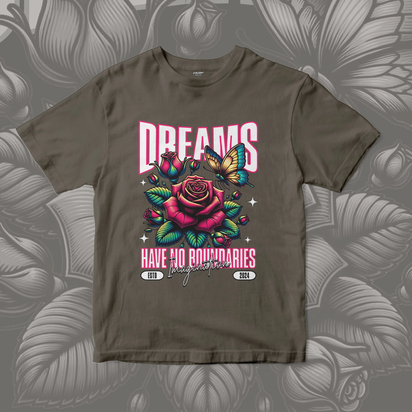 Dream Rose Wings | Unisex Jersey Short Sleeve Tee - Image 17