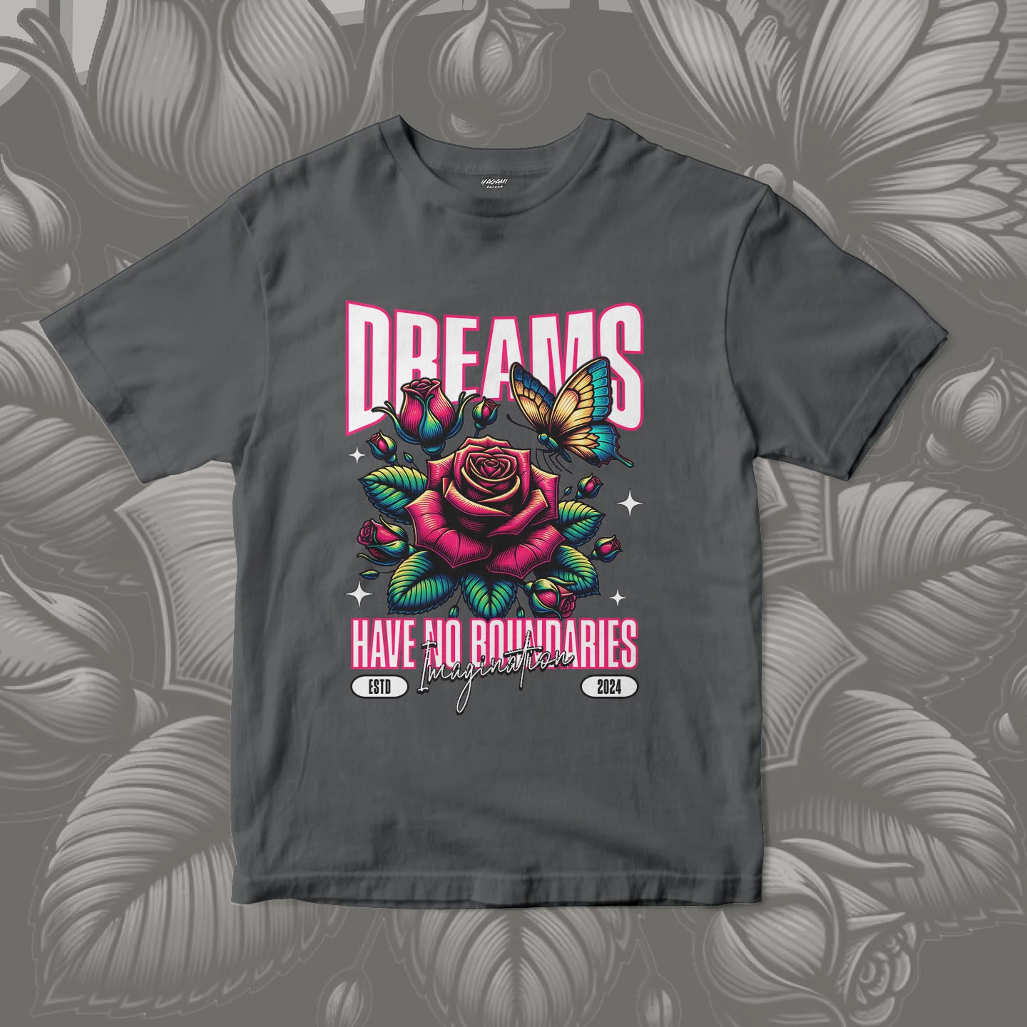 Dream Rose Wings | Unisex Jersey Short Sleeve Tee - Image 16
