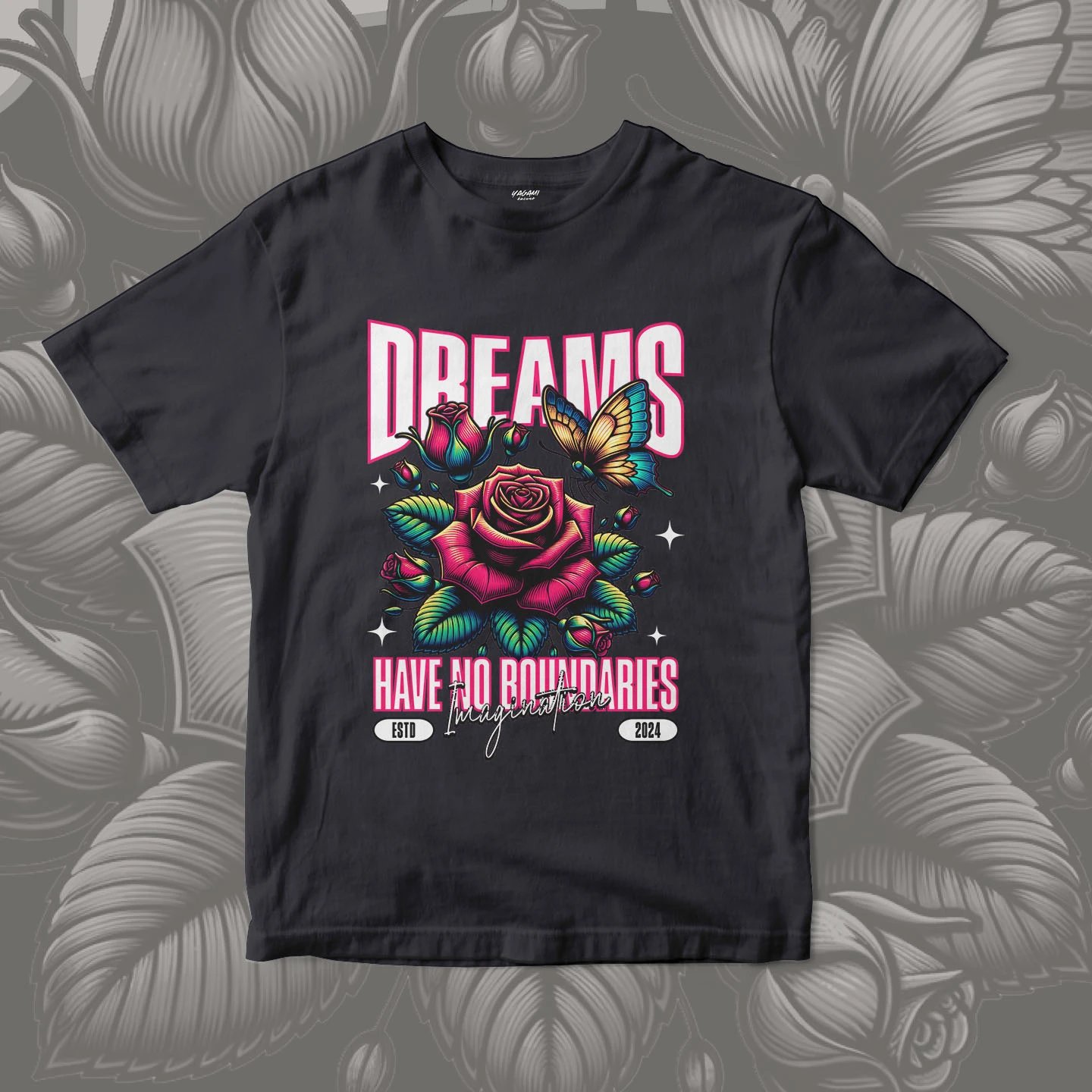 Dream Rose Wings | Unisex Jersey Short Sleeve Tee - Image 13