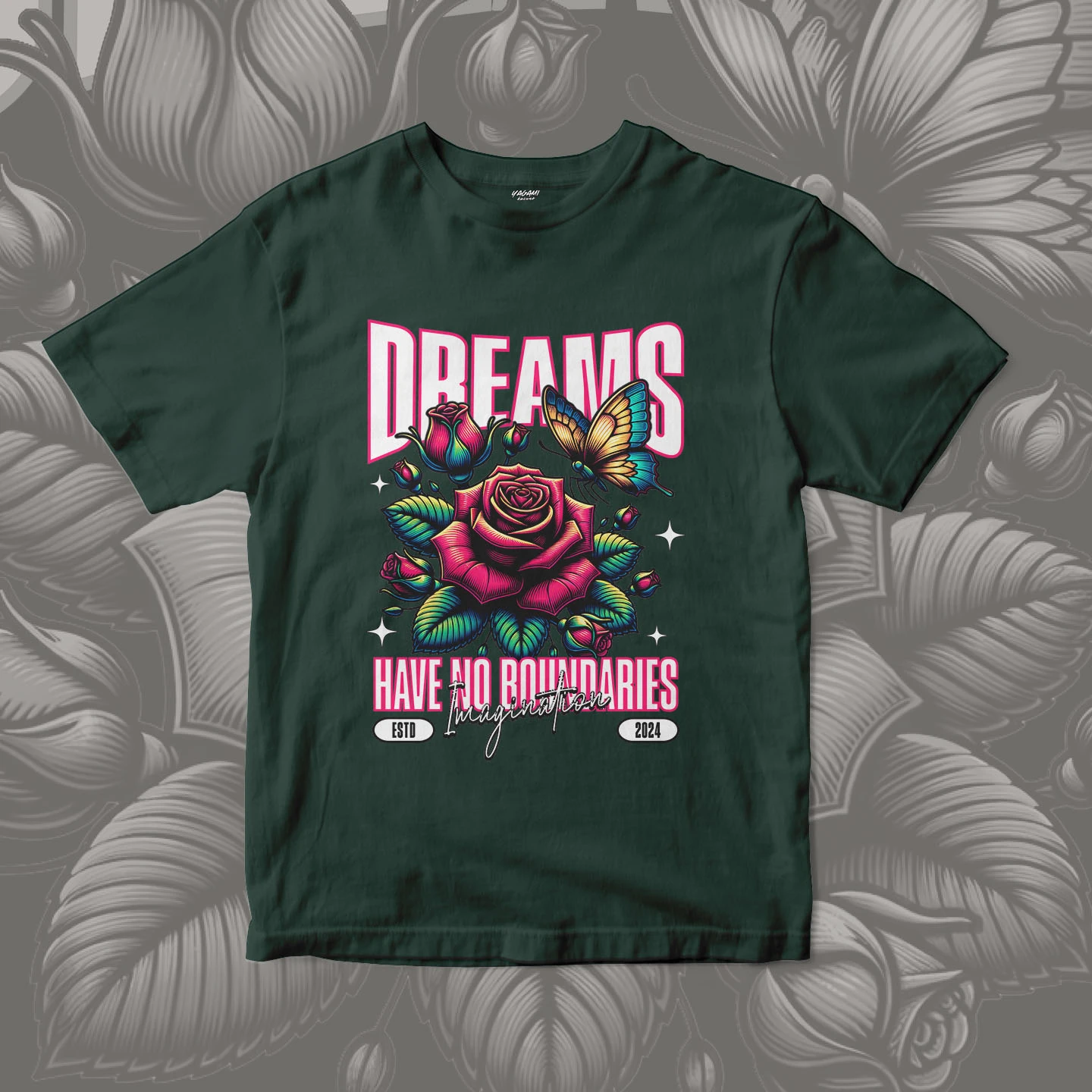 Dream Rose Wings | Unisex Jersey Short Sleeve Tee - Image 12