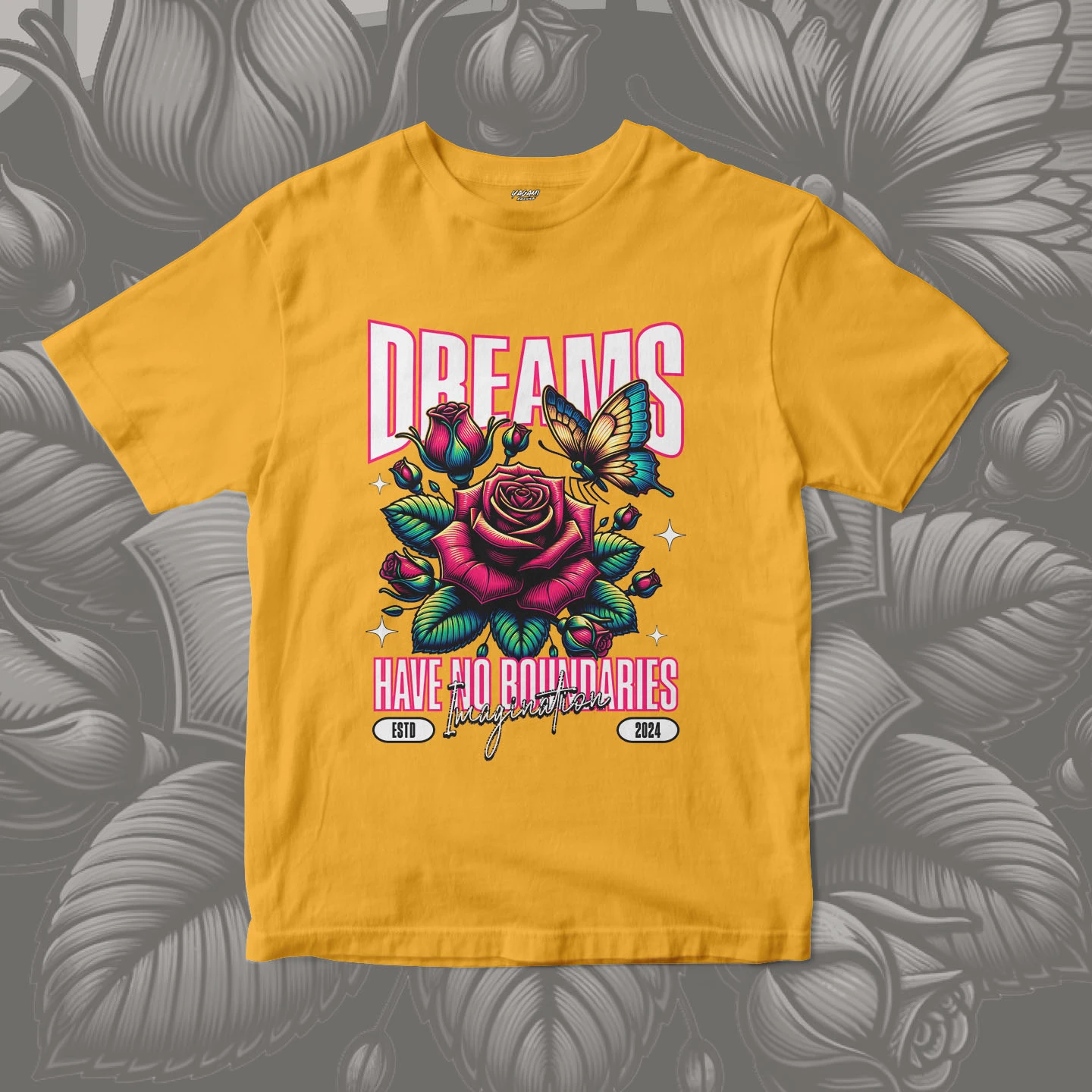 Dream Rose Wings | Unisex Jersey Short Sleeve Tee - Image 11