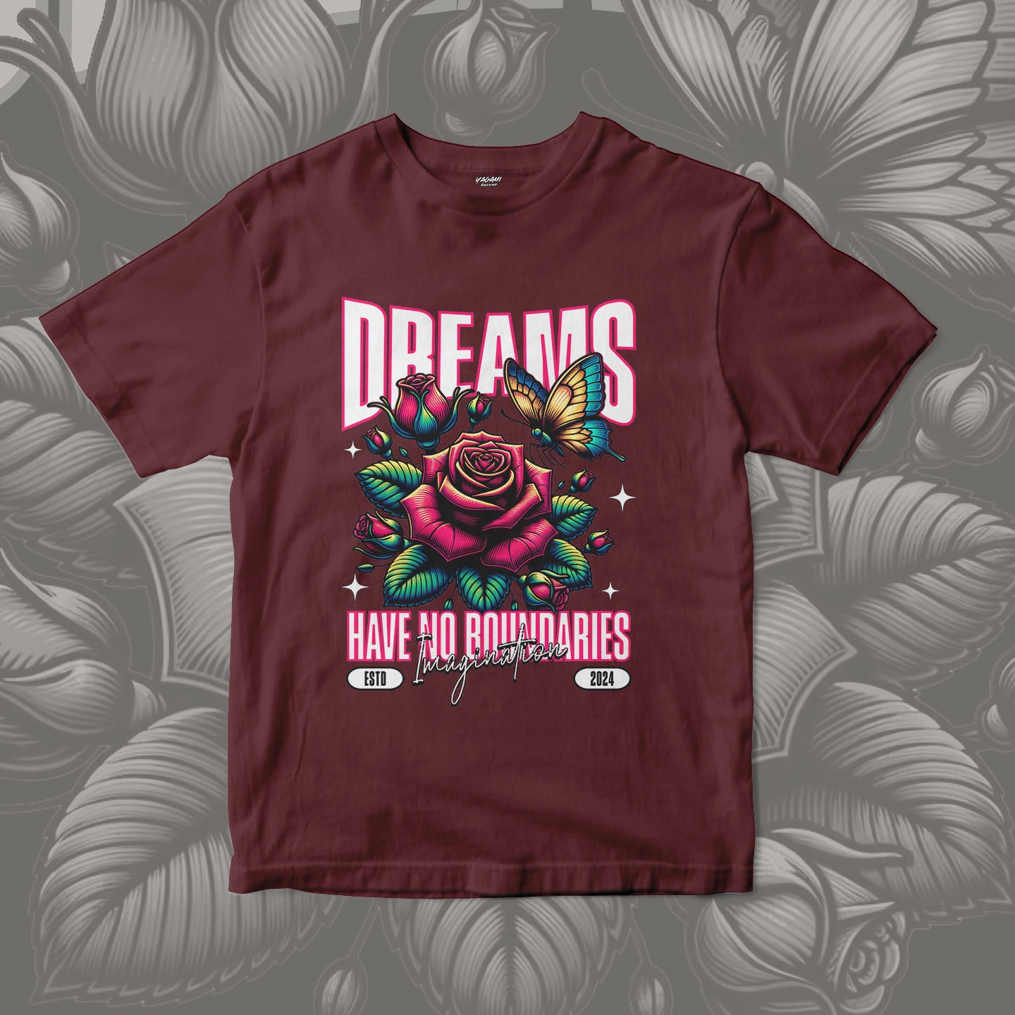 Dream Rose Wings | Unisex Jersey Short Sleeve Tee - Image 10