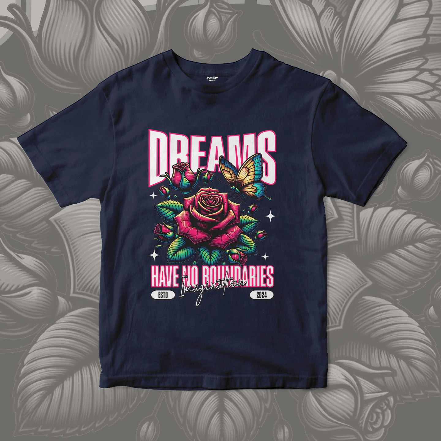 Dream Rose Wings | Unisex Jersey Short Sleeve Tee - Image 9