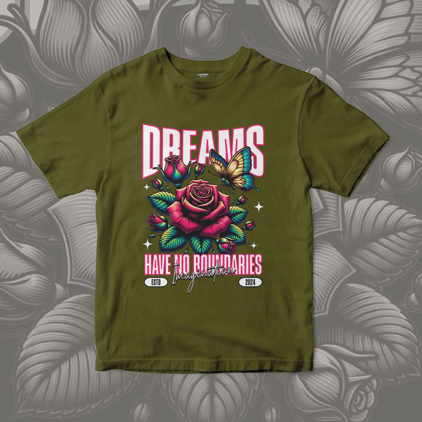 Dream Rose Wings | Unisex Jersey Short Sleeve Tee - Image 8