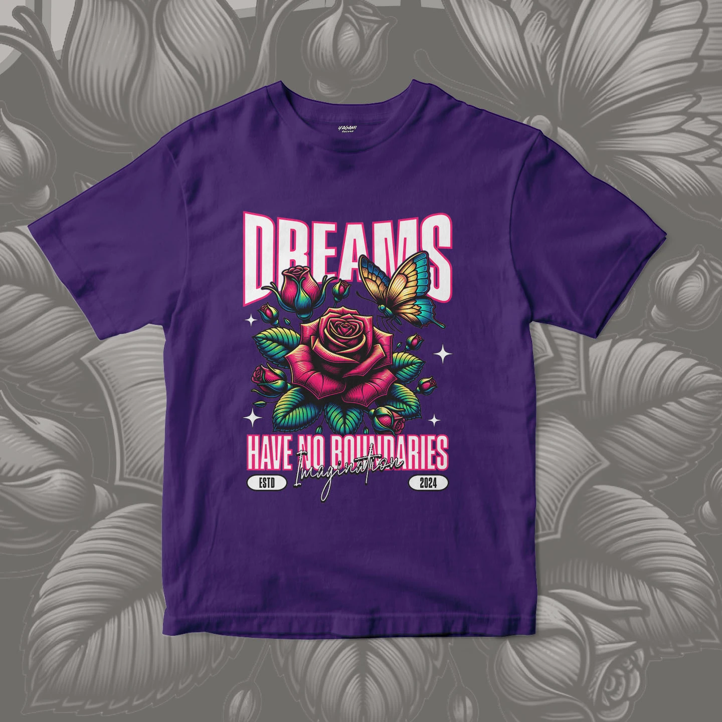 Dream Rose Wings | Unisex Jersey Short Sleeve Tee - Image 6