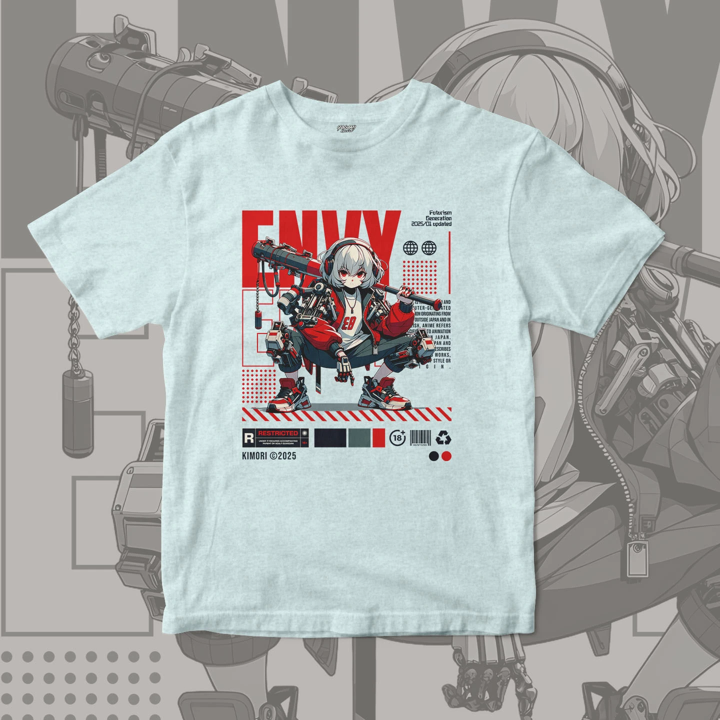 Cyber Rebel Girl | Unisex Jersey Short Sleeve Tee - Image 8