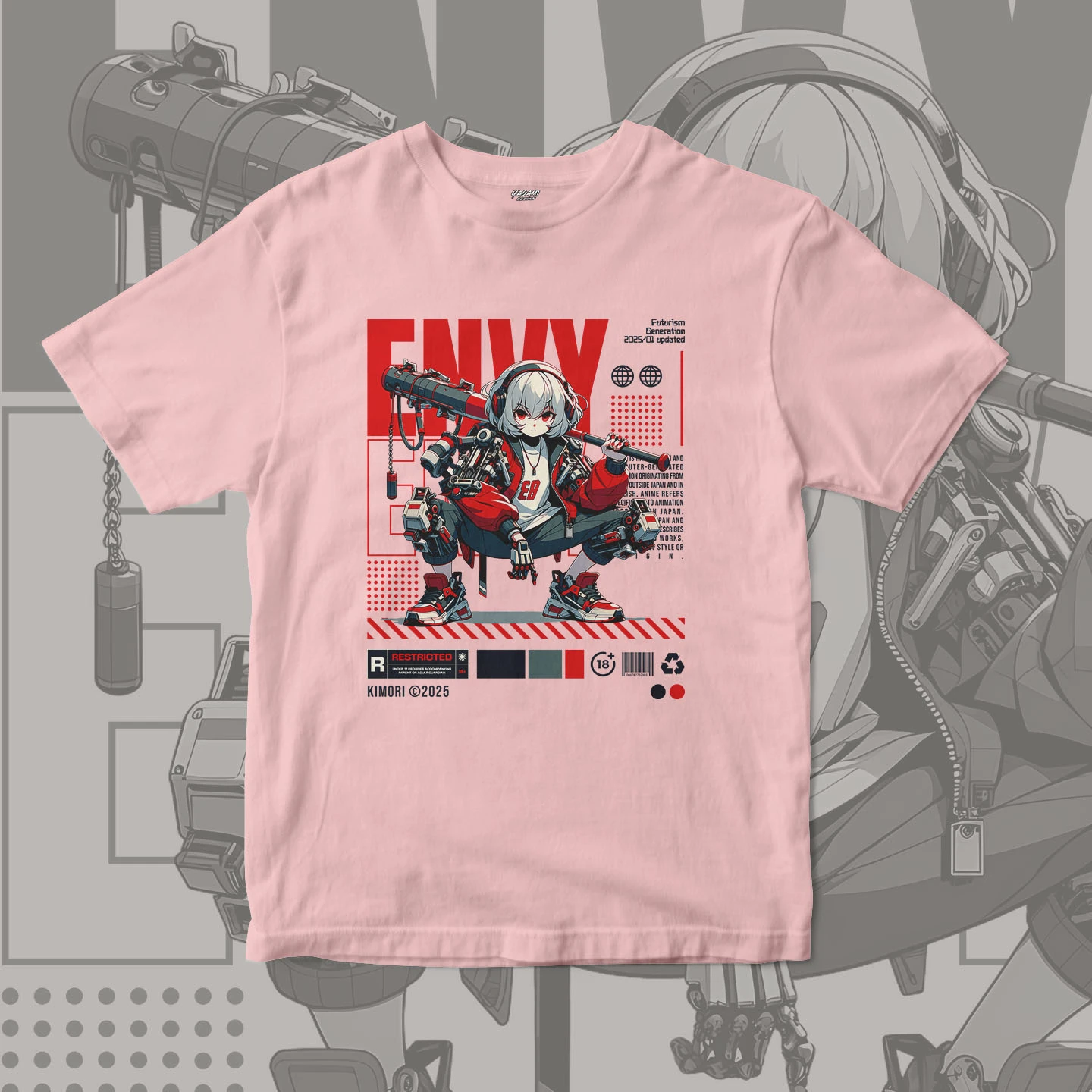 Cyber Rebel Girl | Unisex Jersey Short Sleeve Tee - Image 6