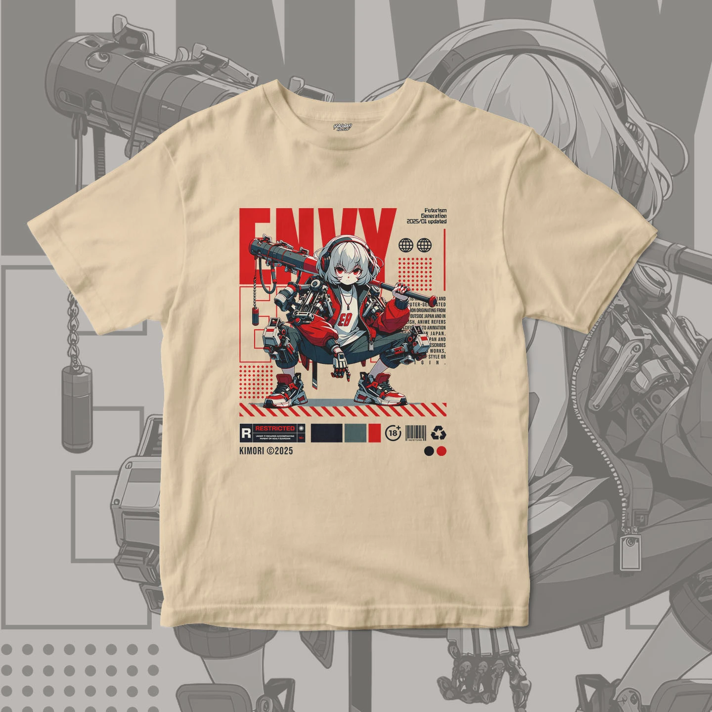 Cyber Rebel Girl | Unisex Jersey Short Sleeve Tee - Image 5