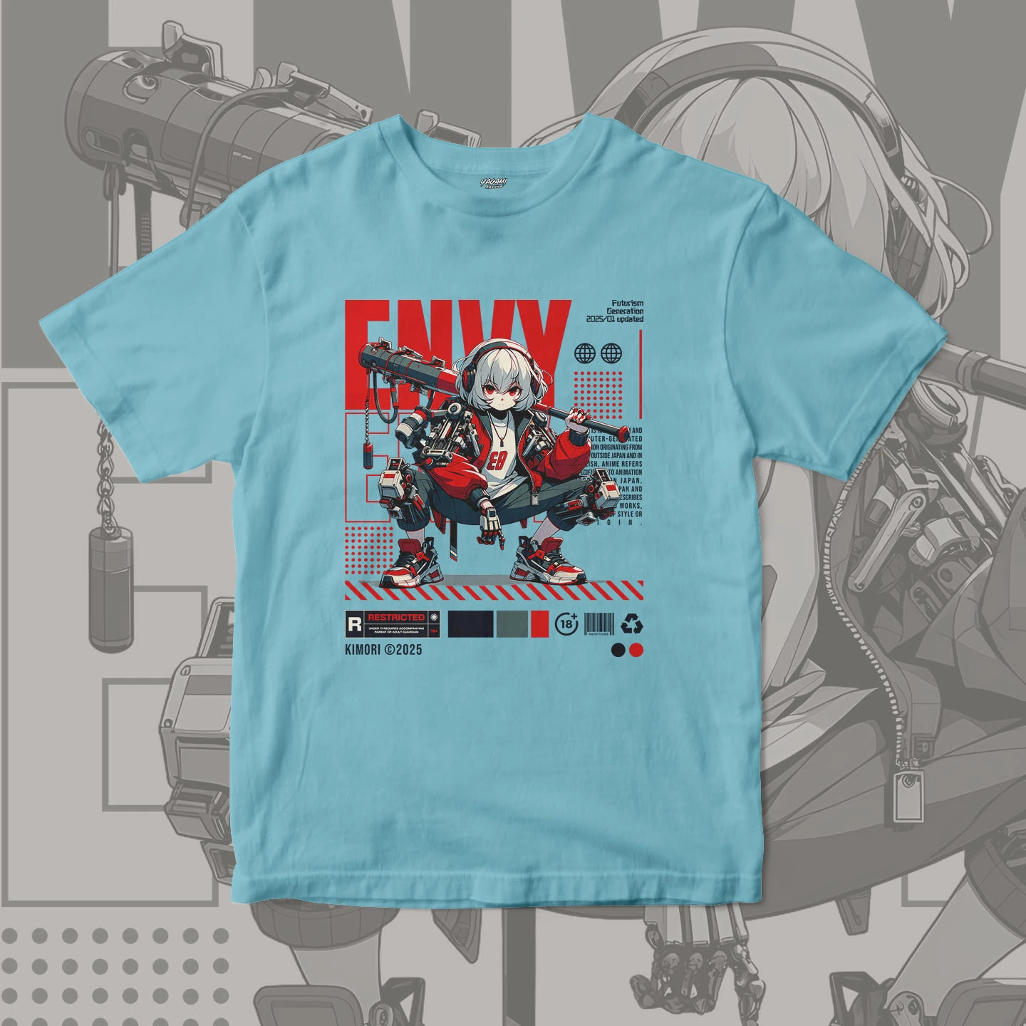Cyber Rebel Girl | Unisex Jersey Short Sleeve Tee - Image 4