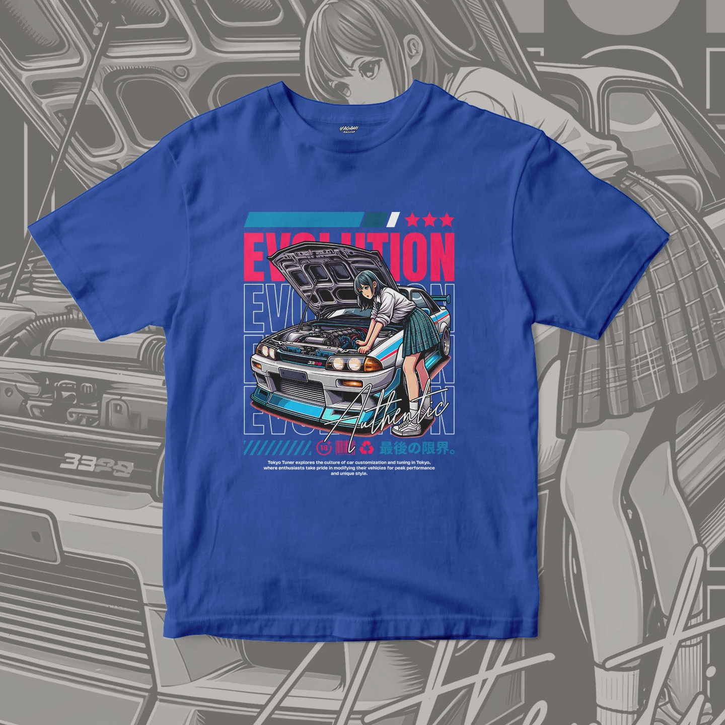 Garage Anime Evolution | Unisex Jersey Short Sleeve Tee - Image 4