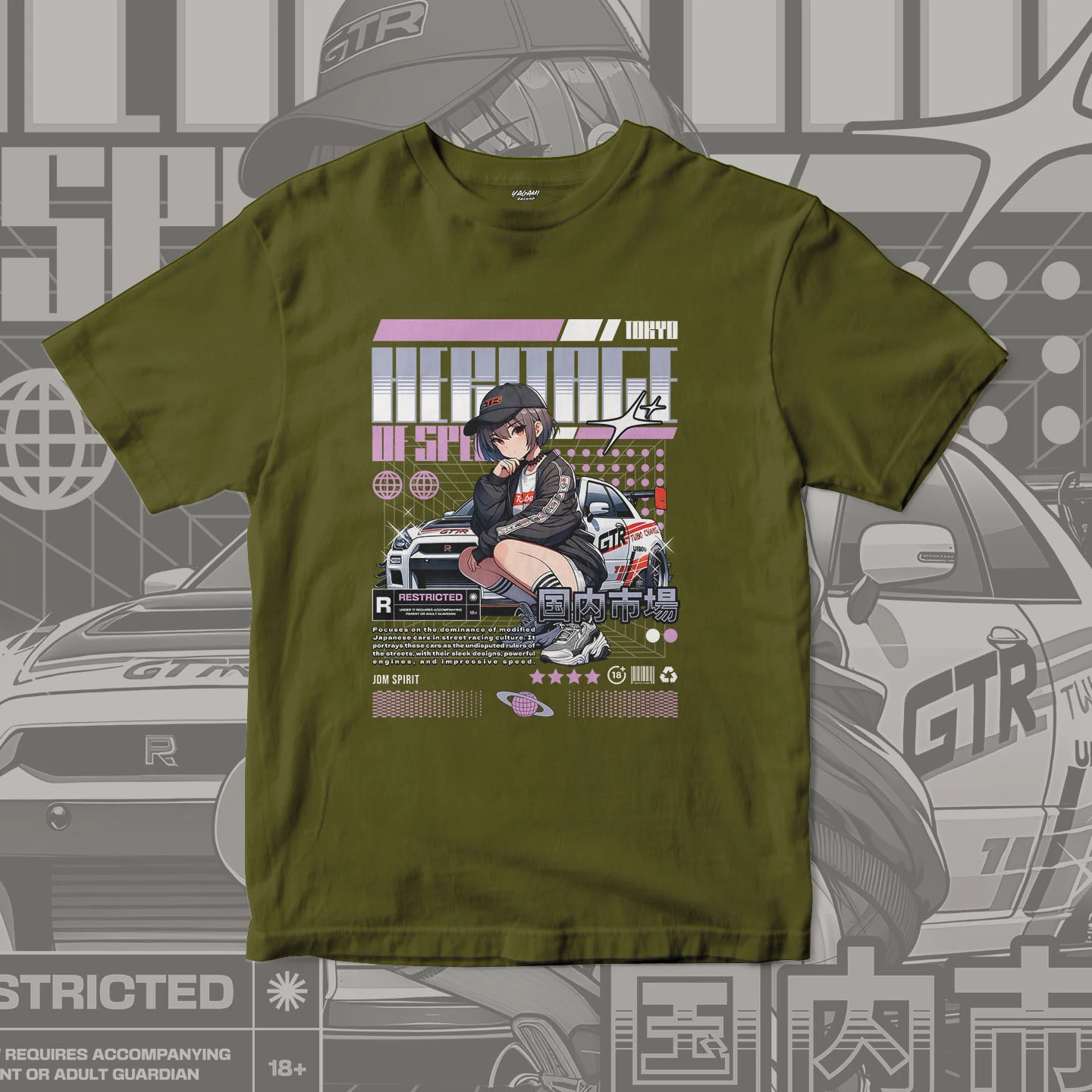 Heart of Speed Girl | Unisex Jersey Short Sleeve Tee - Image 6