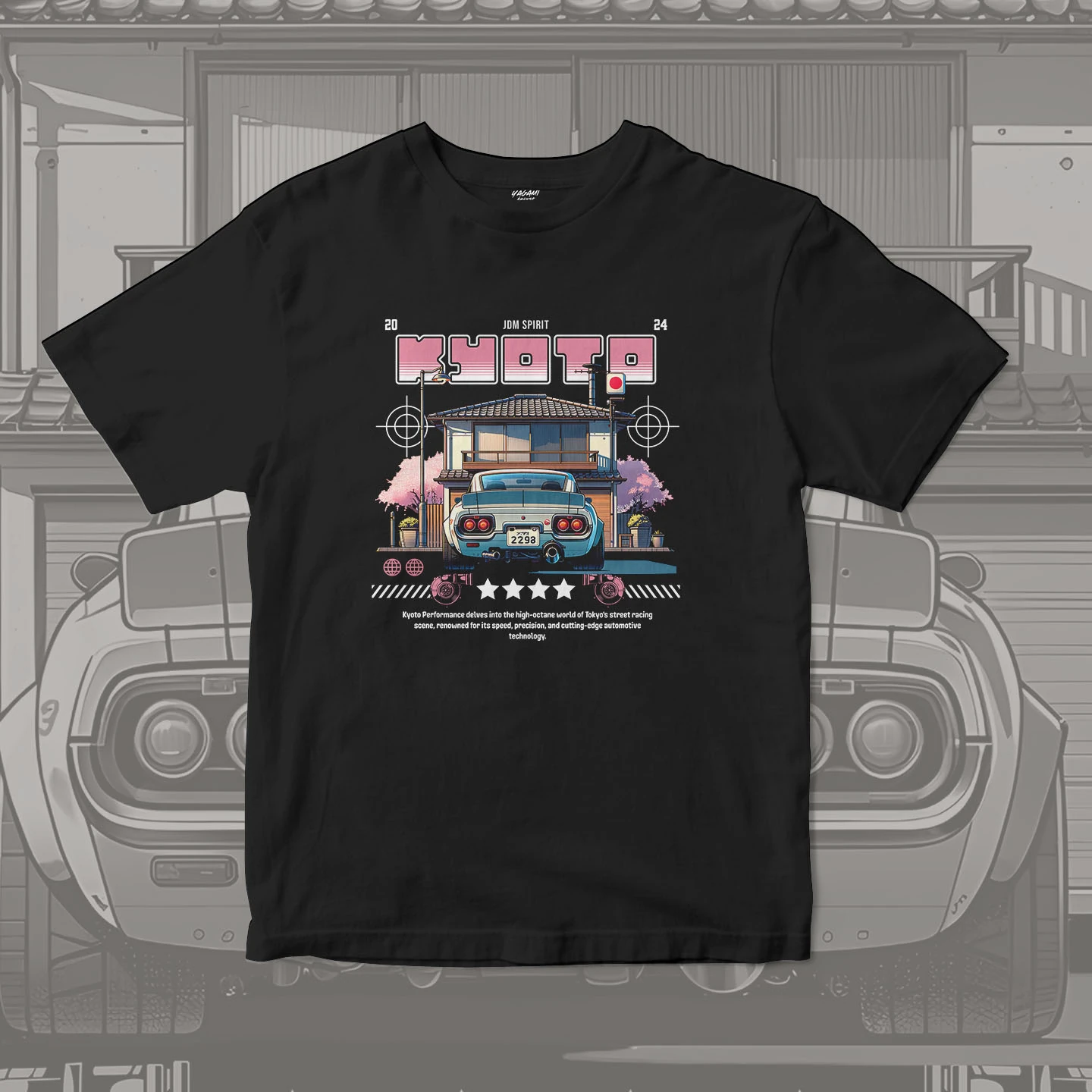 Kyoto Street Machine | Unisex Jersey Short Sleeve Tee - Image 3