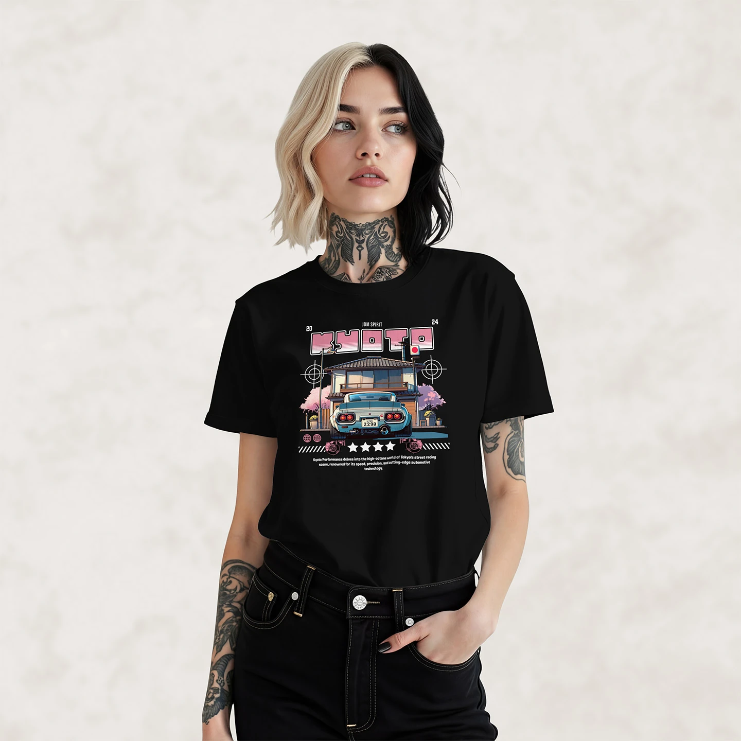 Kyoto Street Machine | Unisex Jersey Short Sleeve Tee - Image 2