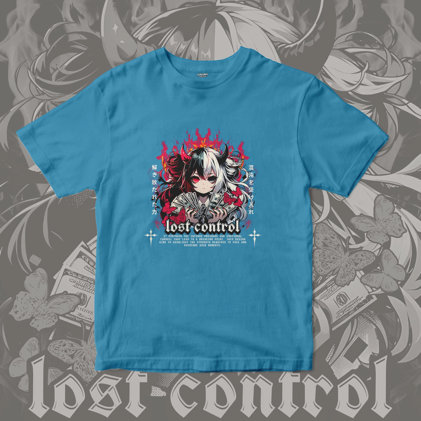 Lost Control Demon Girl | Unisex Jersey Short Sleeve Tee - Image 15