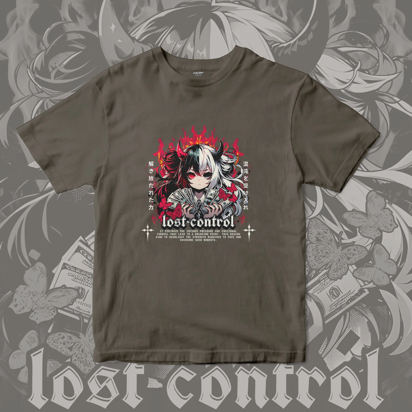 Lost Control Demon Girl | Unisex Jersey Short Sleeve Tee - Image 14