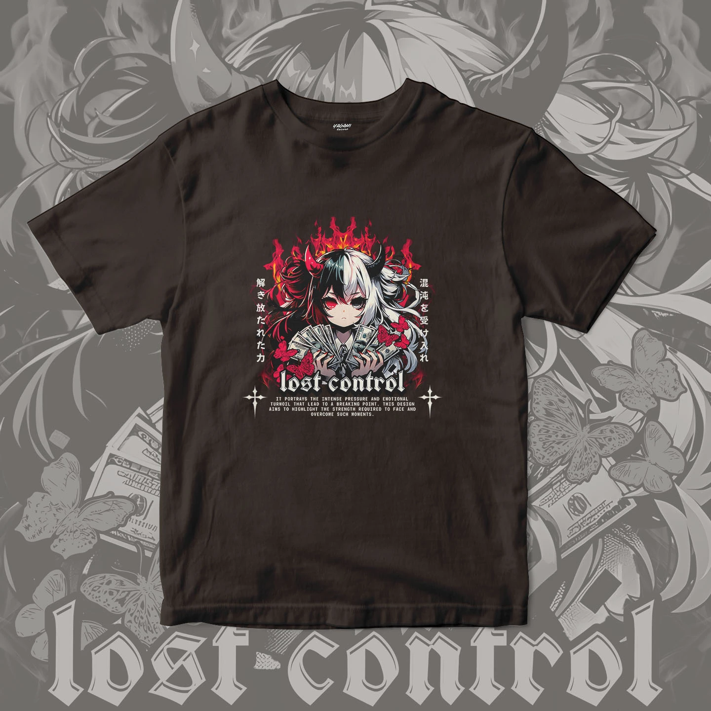 Lost Control Demon Girl | Unisex Jersey Short Sleeve Tee - Image 12