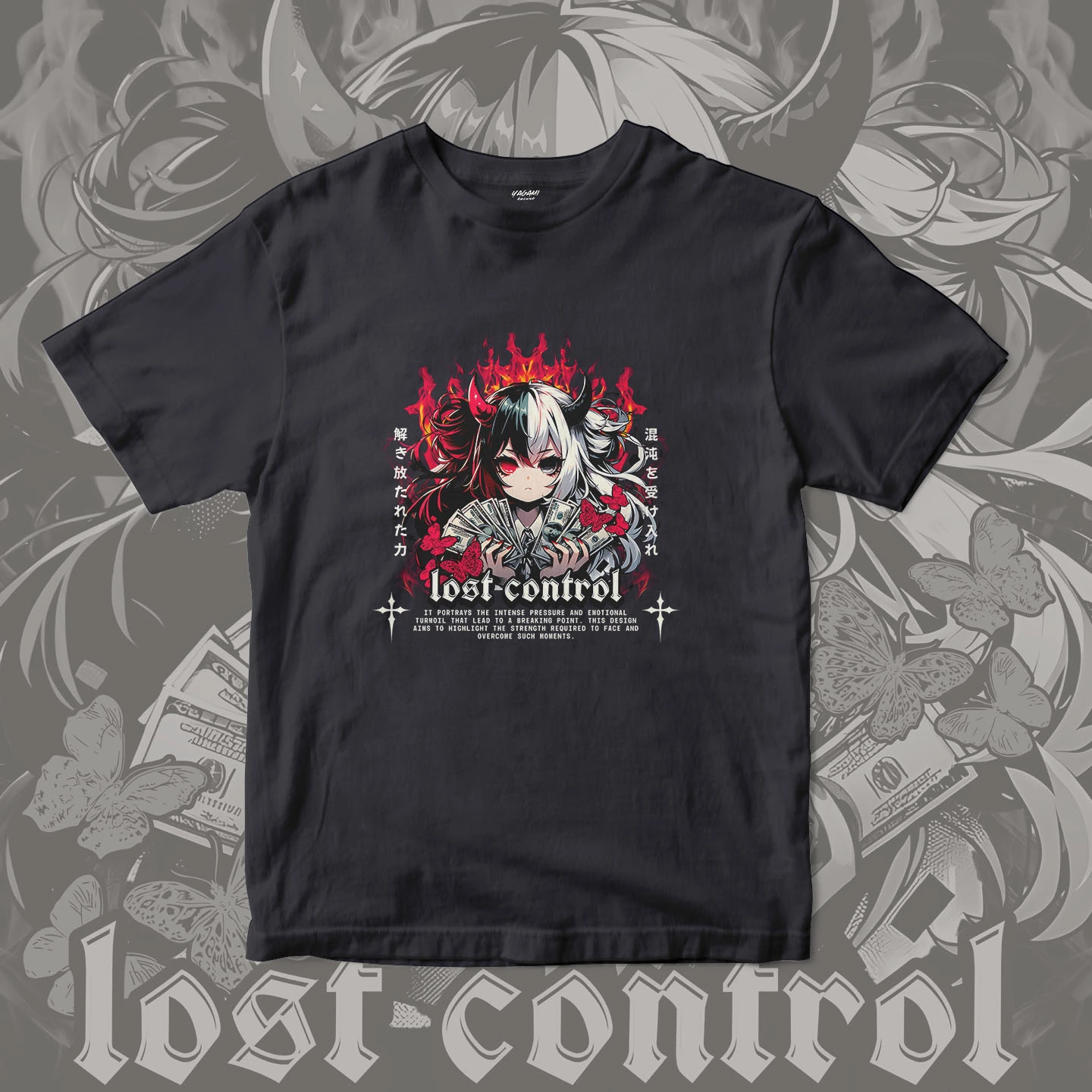 Lost Control Demon Girl | Unisex Jersey Short Sleeve Tee - Image 11