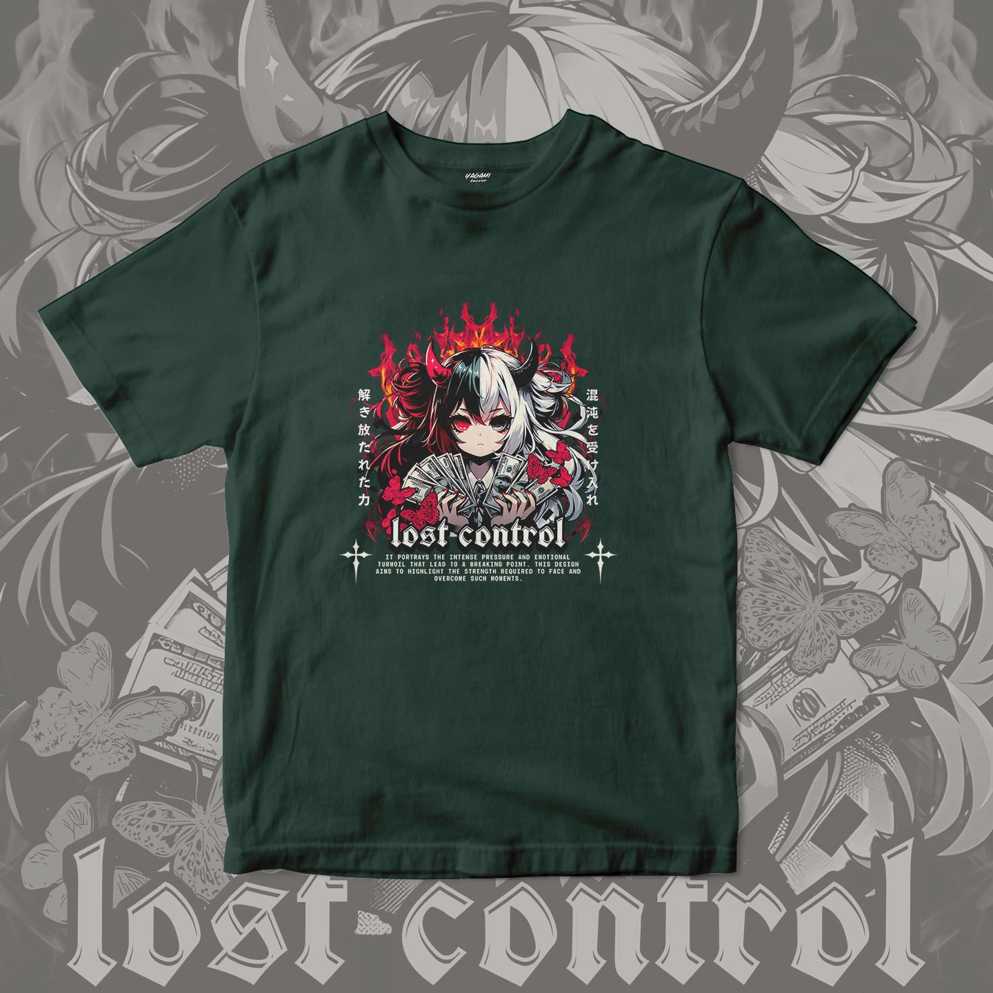 Lost Control Demon Girl | Unisex Jersey Short Sleeve Tee - Image 10